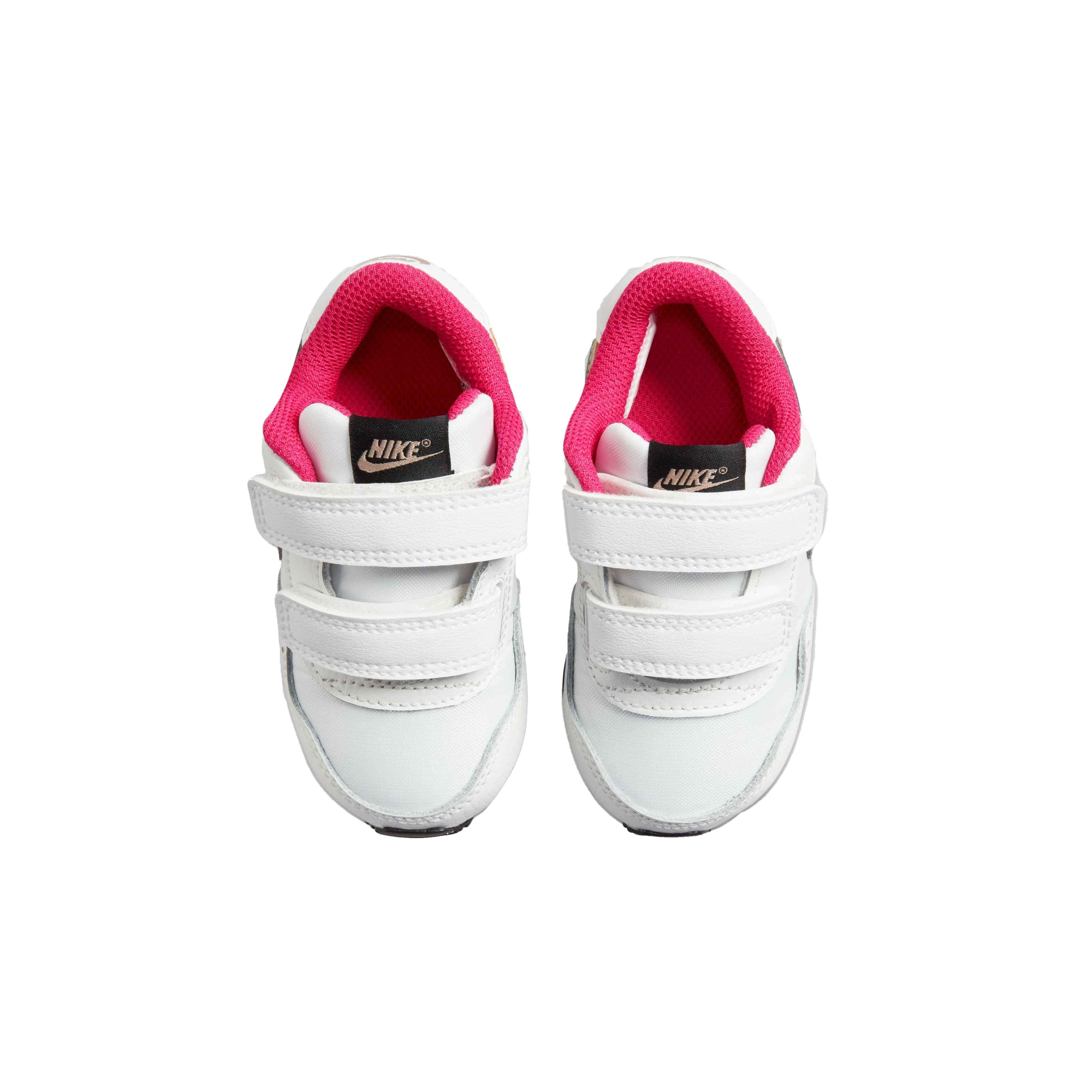 Nike MD Valiant "White/Metallic Pewter/Summit White/Black" Infant Boys' Shoe - WHITE Thumbnail View 4