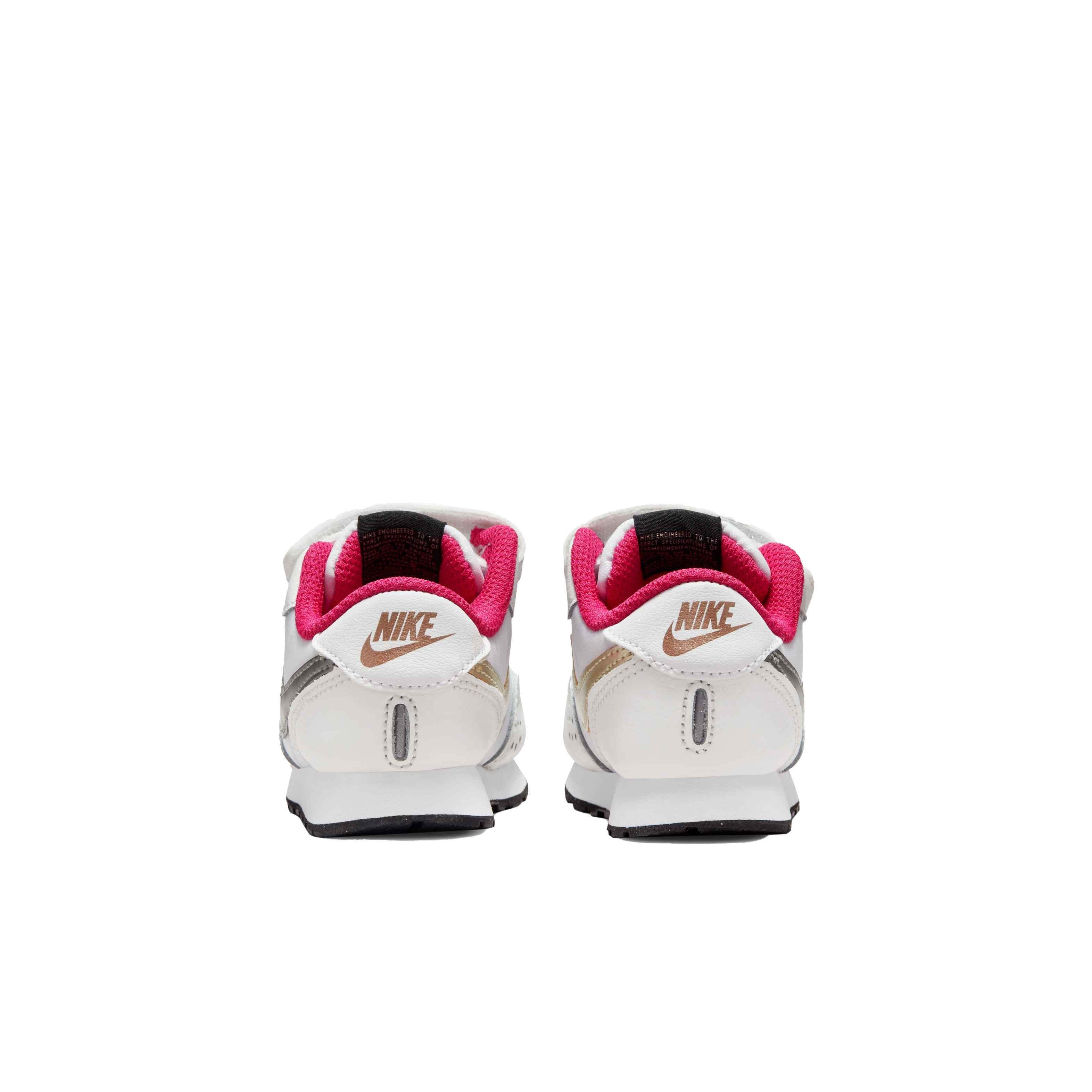 Nike MD Valiant "White/Metallic Pewter/Summit White/Black" Infant Boys' Shoe - WHITE Thumbnail View 5