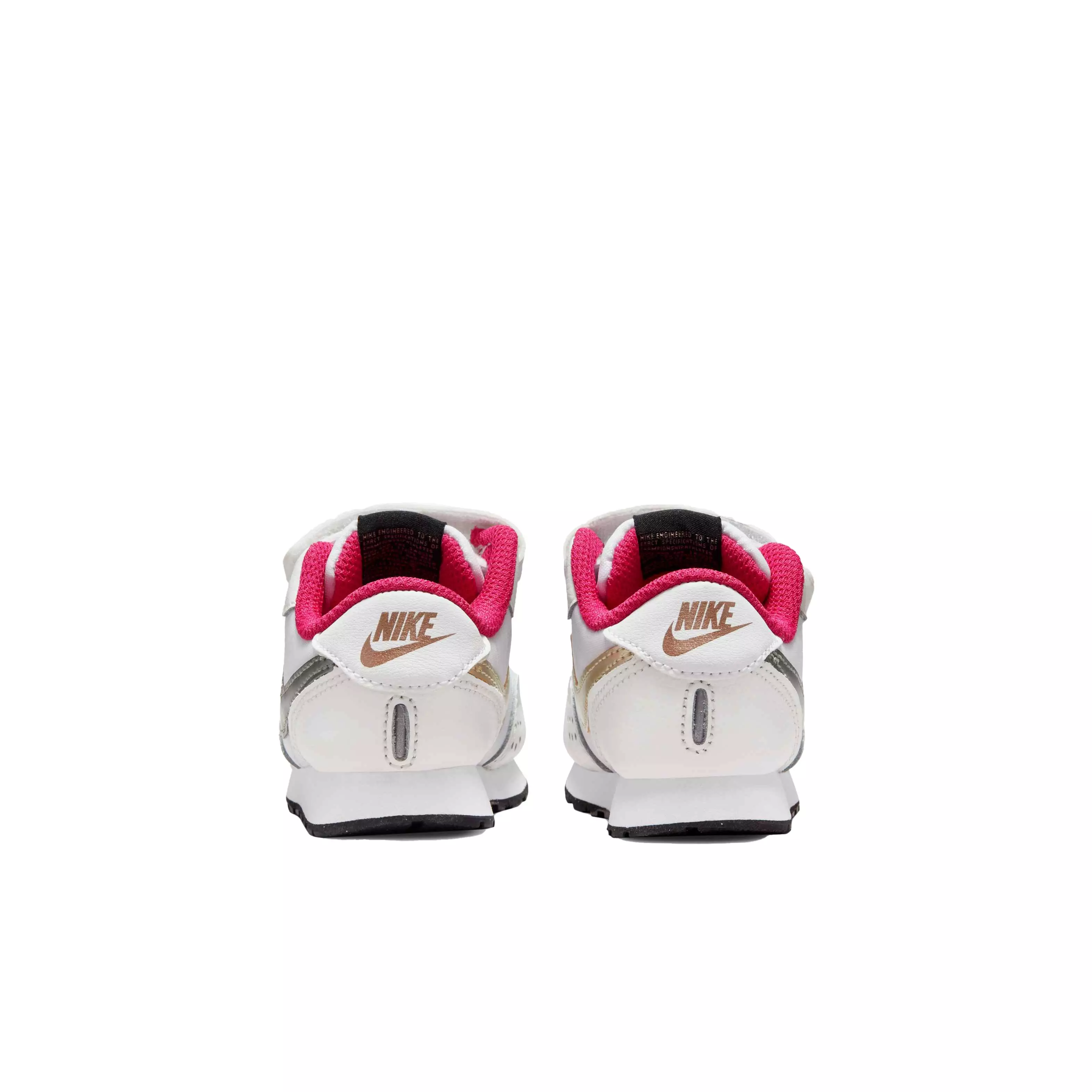 Nike MD Valiant "White/Metallic Pewter/Summit White/Black" Infant Boys' Shoe - WHITE