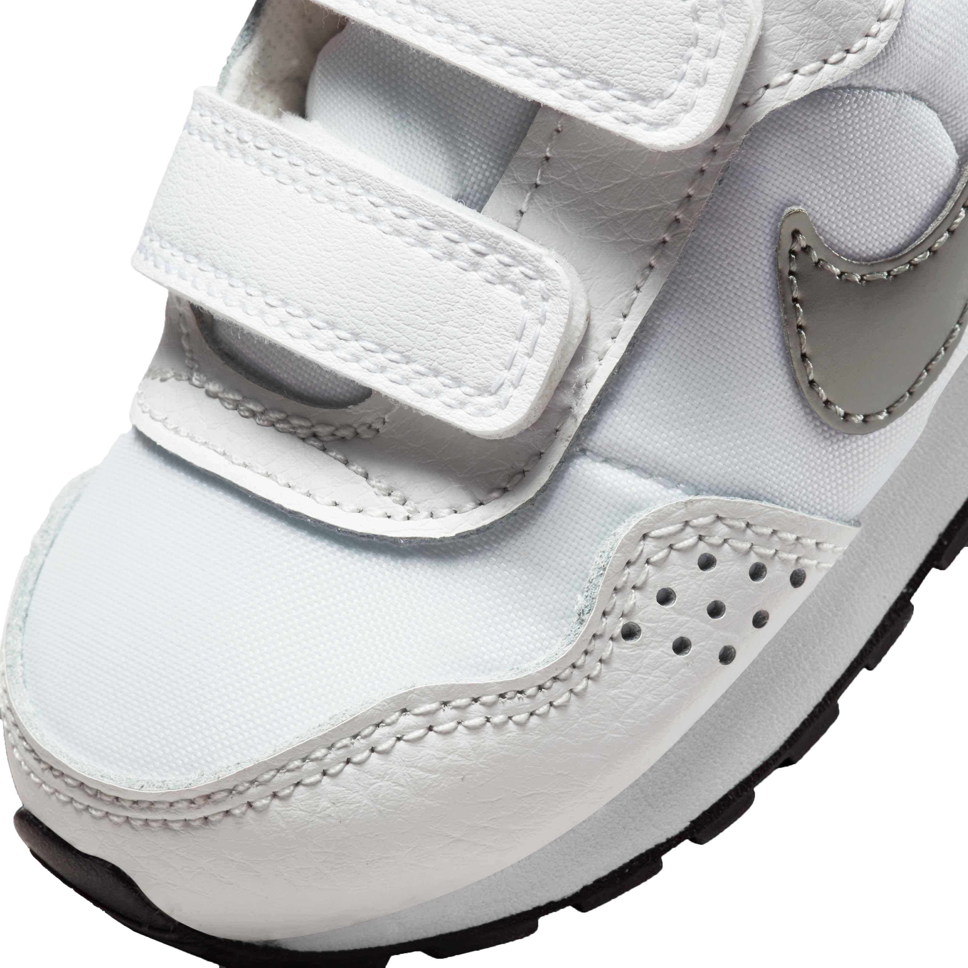 Nike MD Valiant "White/Metallic Pewter/Summit White/Black" Infant Boys' Shoe - WHITE Thumbnail View 7