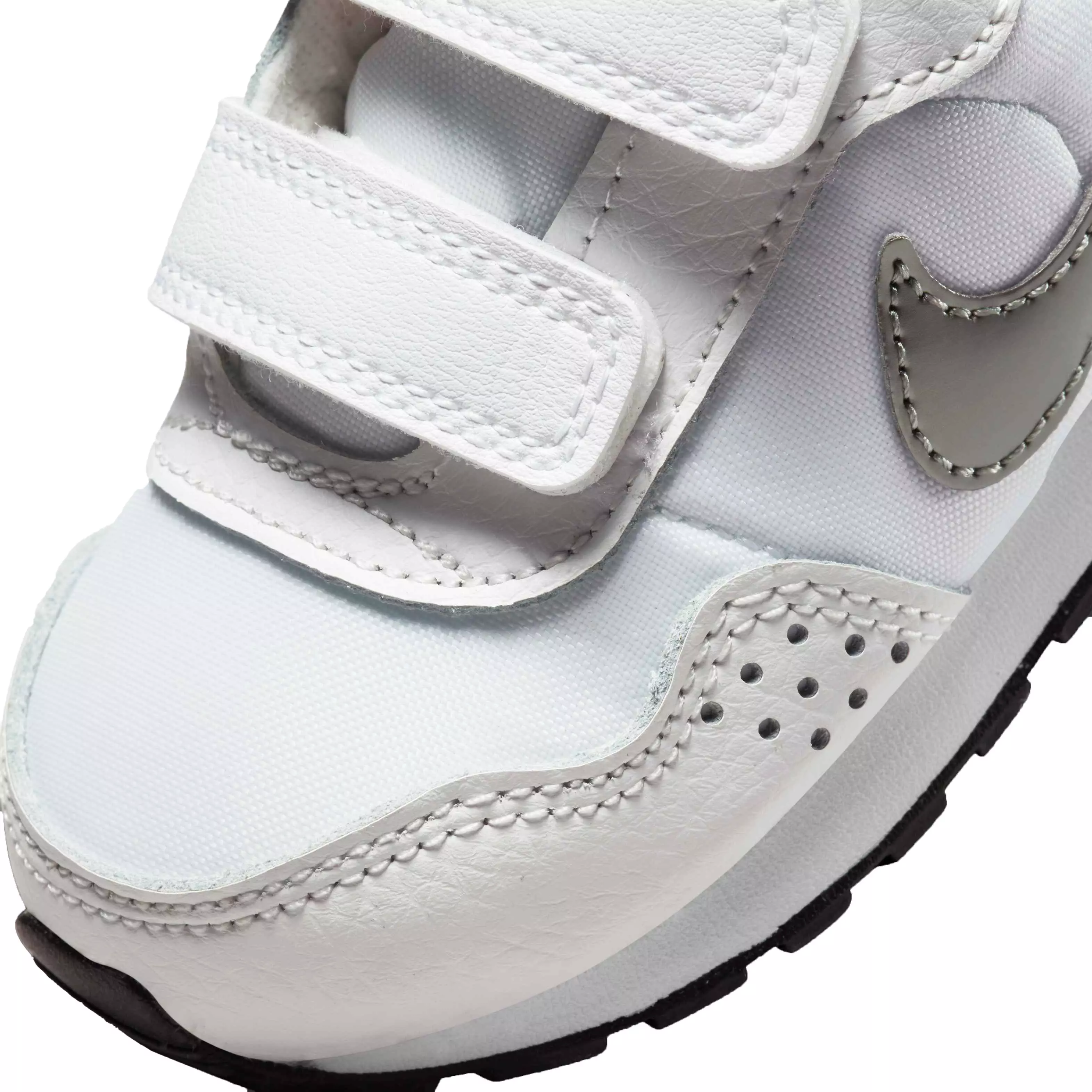 Nike MD Valiant "White/Metallic Pewter/Summit White/Black" Infant Boys' Shoe - WHITE