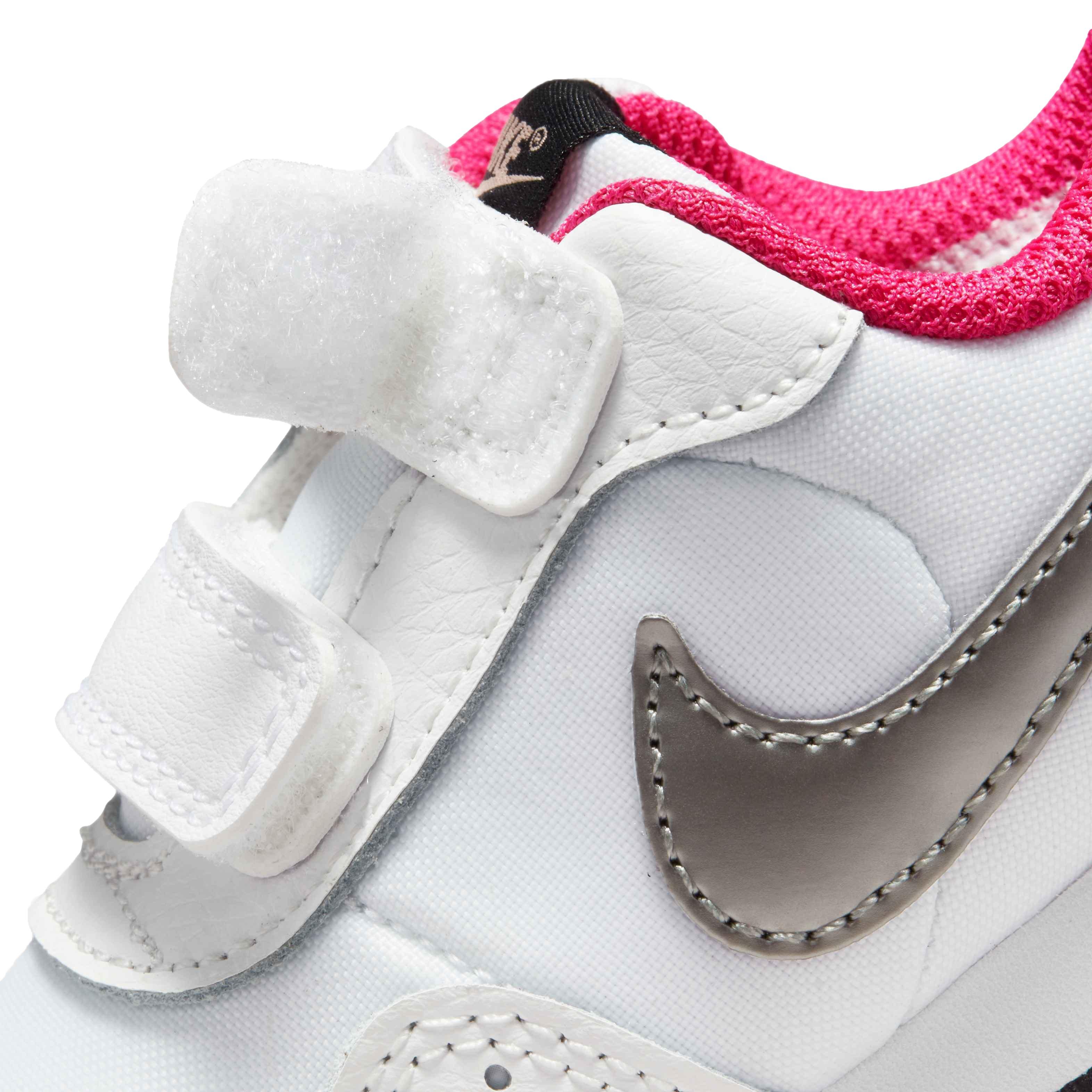 Nike MD Valiant "White/Metallic Pewter/Summit White/Black" Infant Boys' Shoe - WHITE Thumbnail View 8
