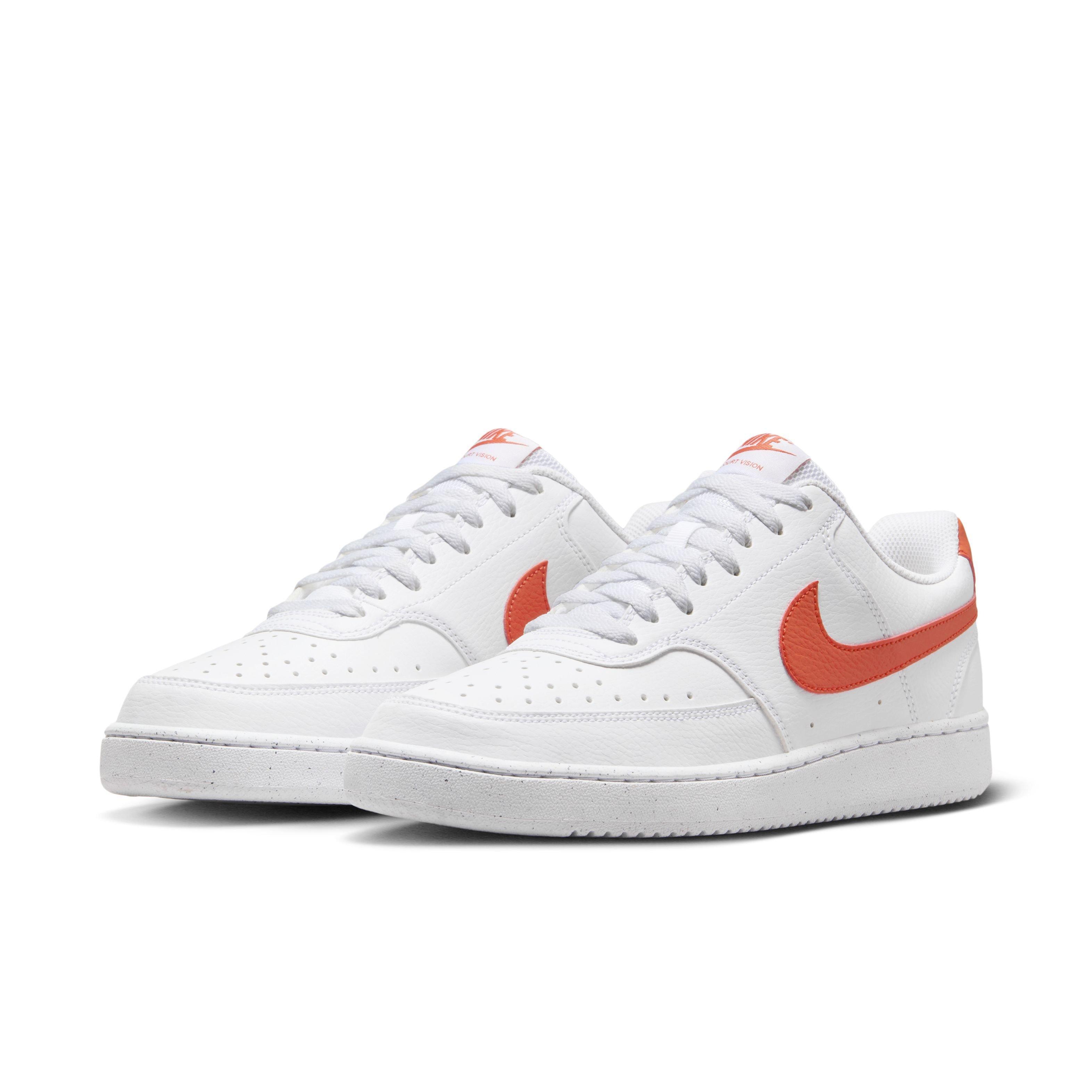 Nike Court Vision Low Next Nature "White/Picante Red" Men's Shoe - WHITE/RED Thumbnail View 3