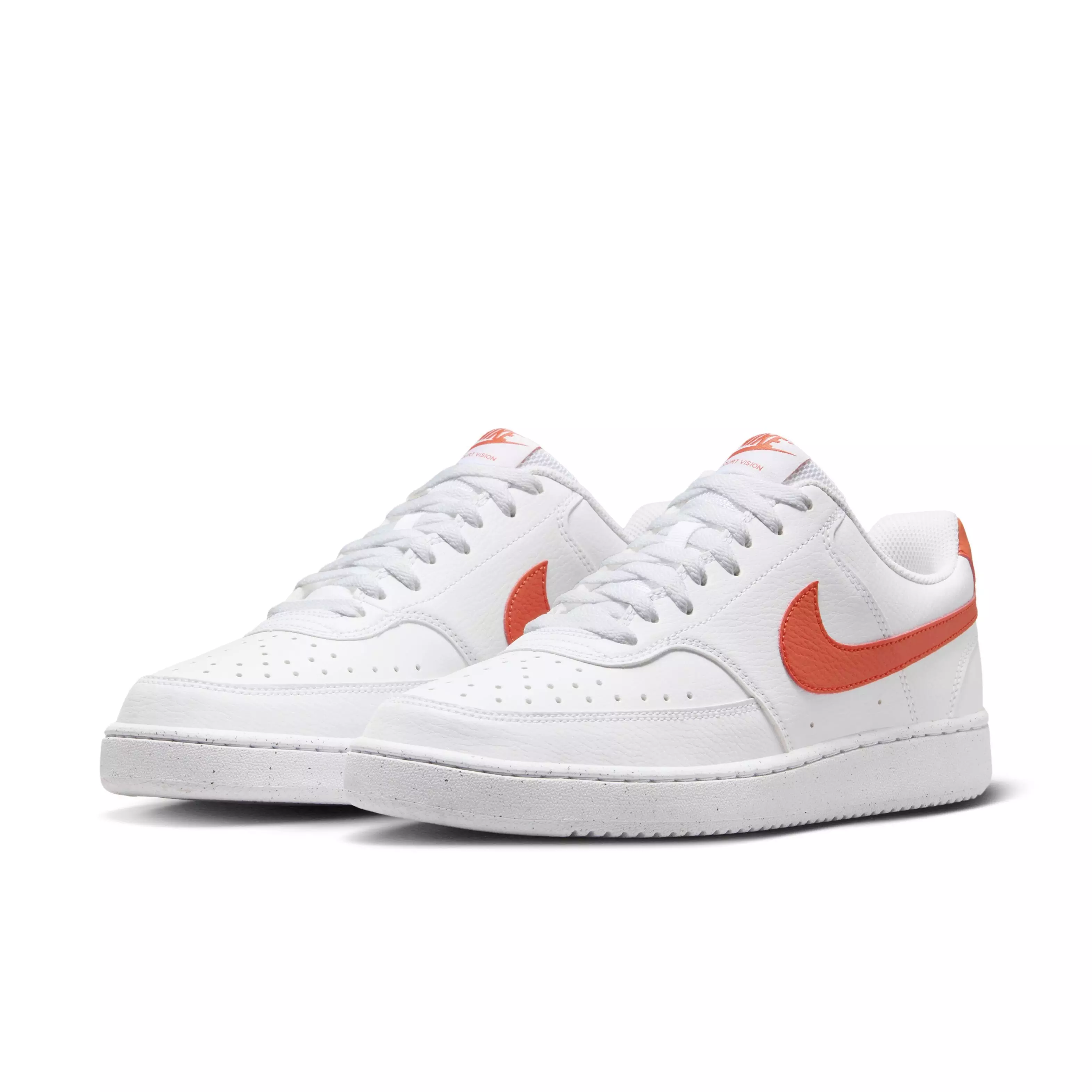 Nike Court Vision Low Next Nature "White/Picante Red" Men's Shoe - WHITE/RED