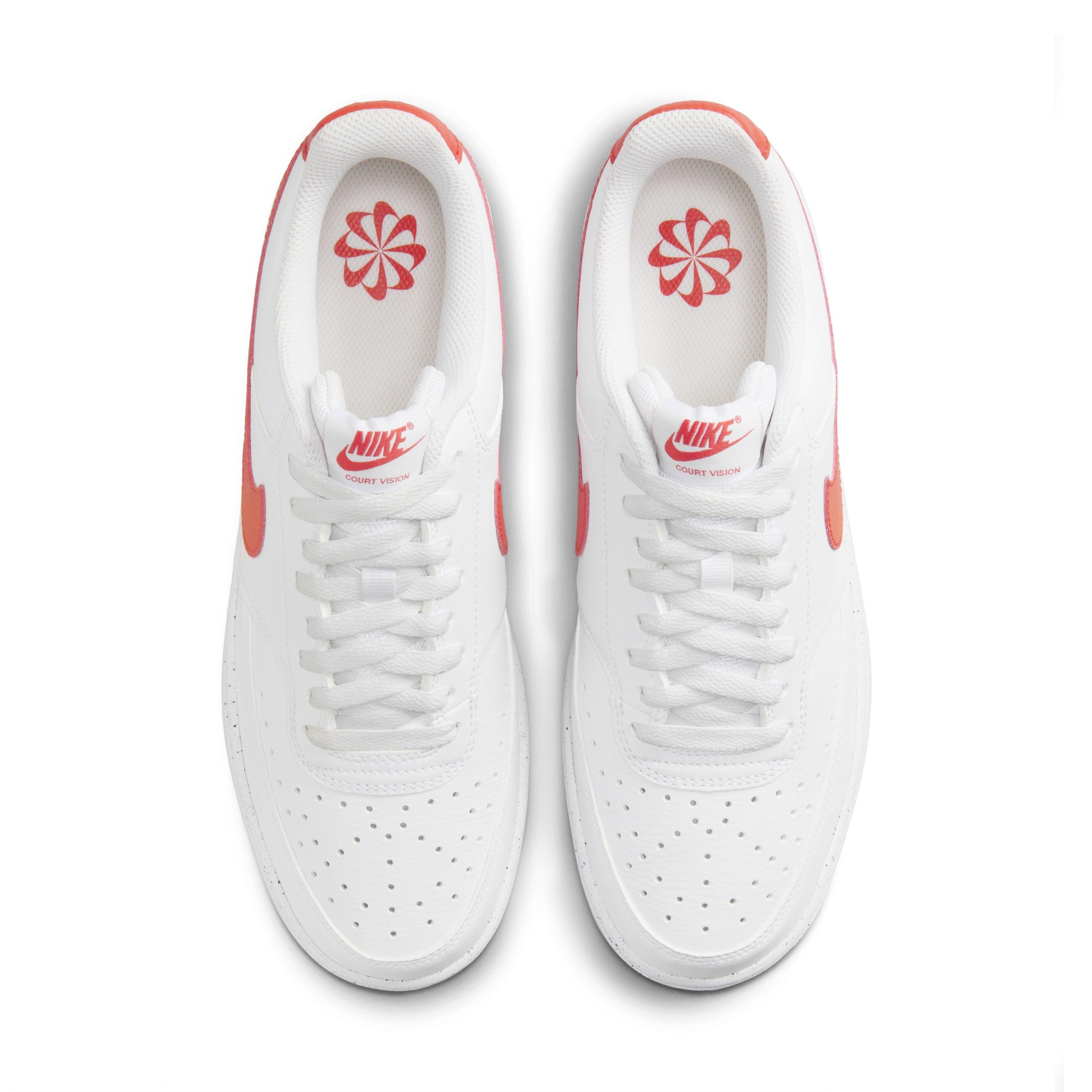 Nike Court Vision Low Next Nature "White/Picante Red" Men's Shoe - WHITE/RED Thumbnail View 4
