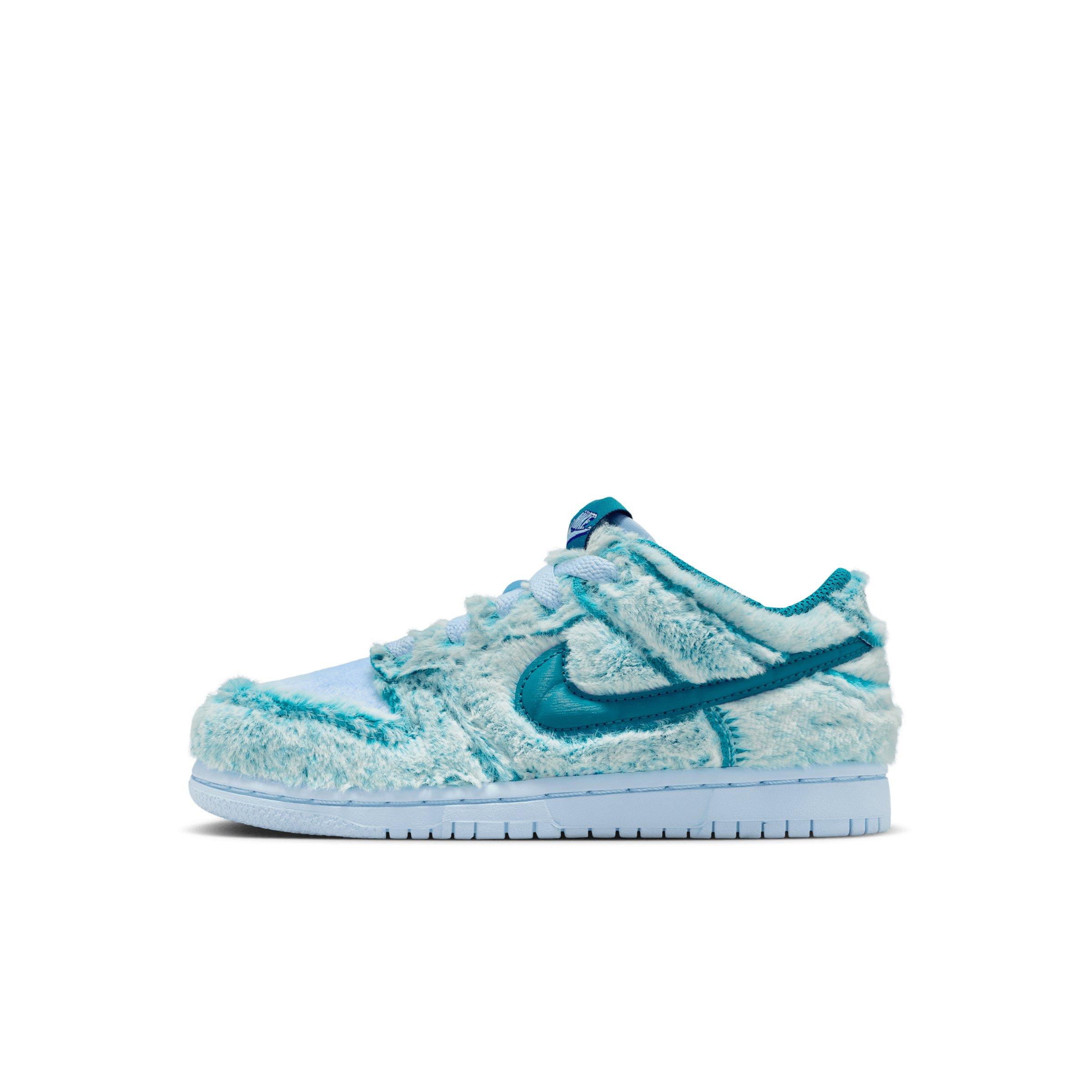 Nike Dunk Low Preschool Boys' "Celestine Blue/White/Green Abyss" Shoe