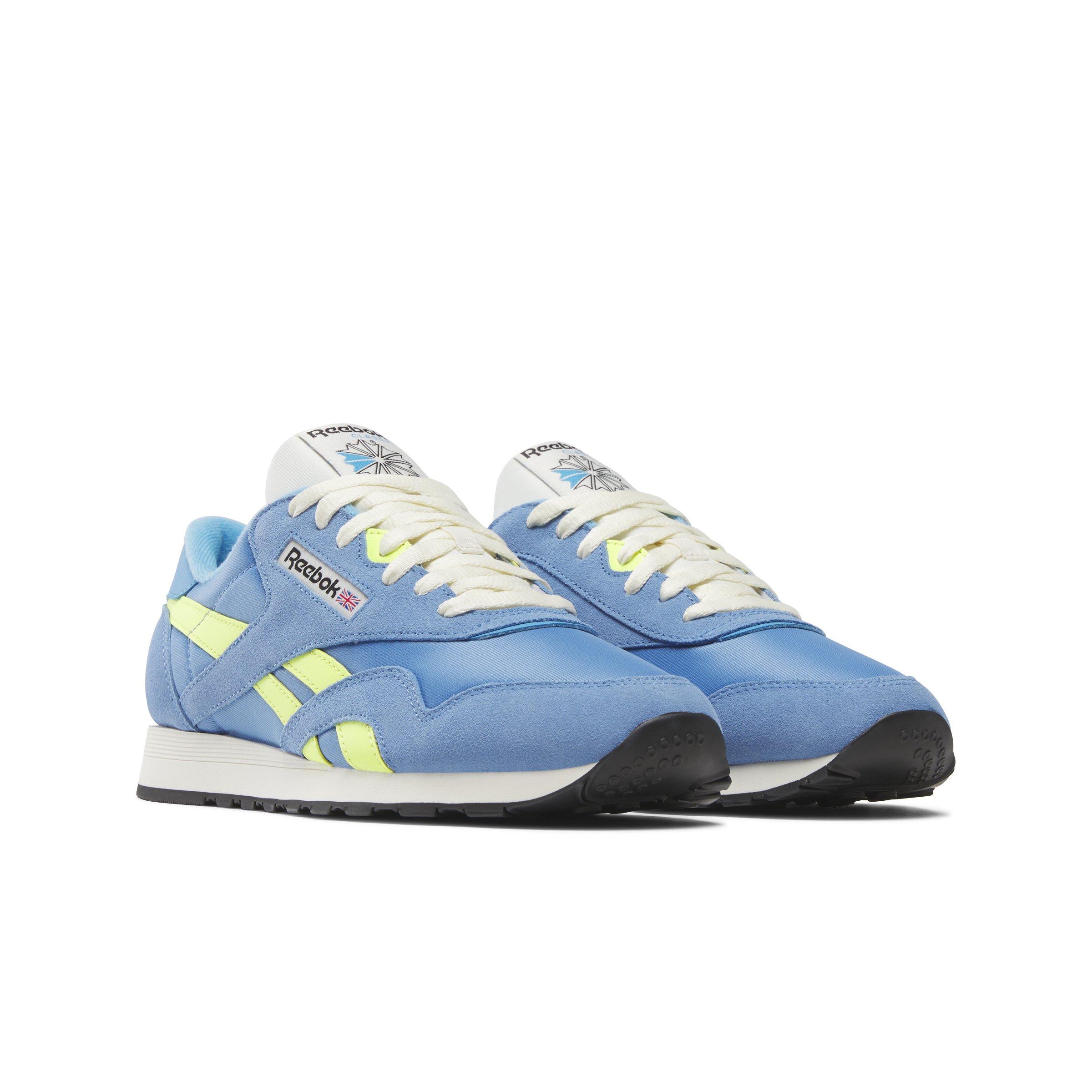 Reebok Classic Nylon "Blue/Light Yellow/White" Men's Shoe - BLUE/LT YELLOW/WHITE Thumbnail View 2