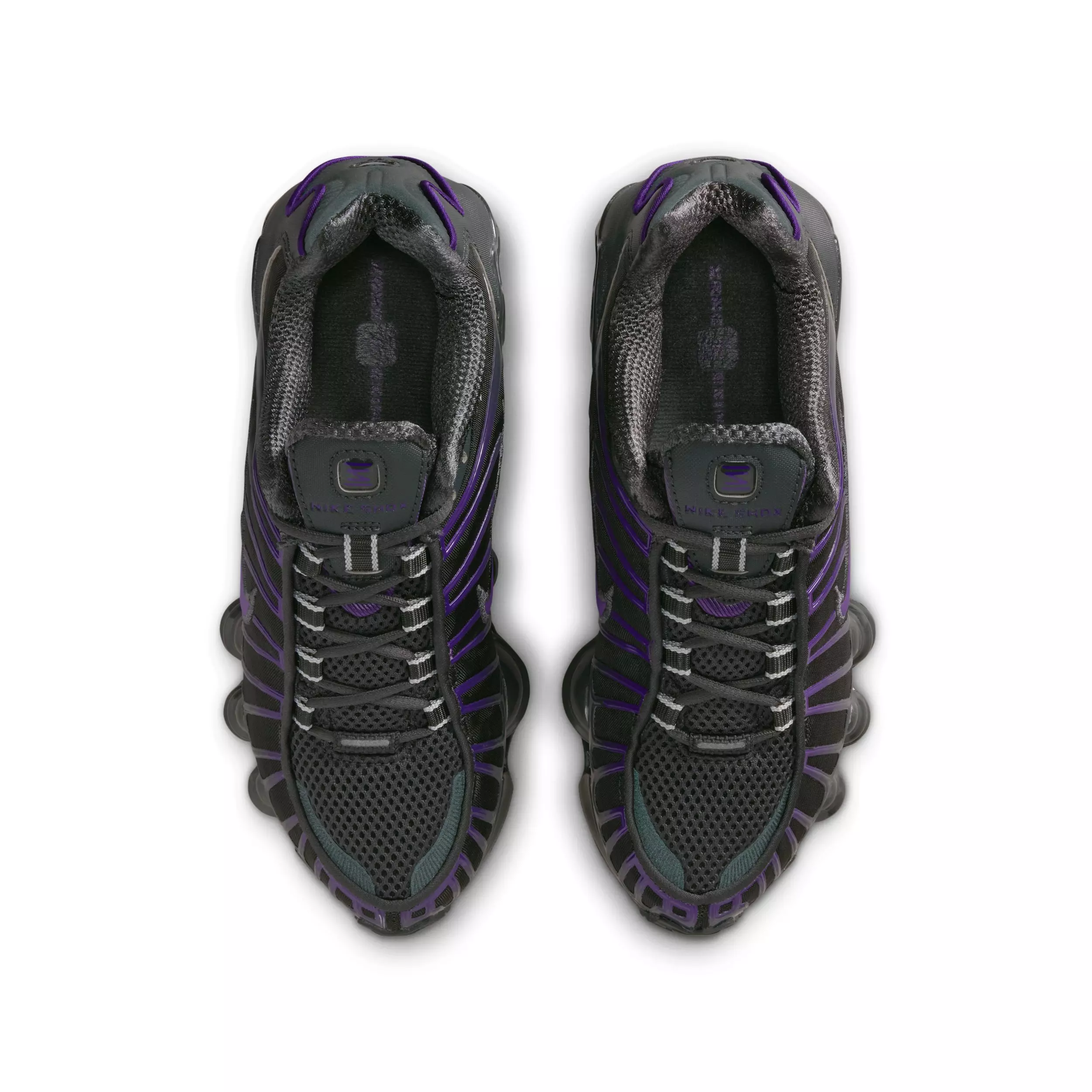 Nike Shox TL "Dark Smoke Grey/Court Purple" Grade School Boys' Shoe - DK GREY/PURPLE