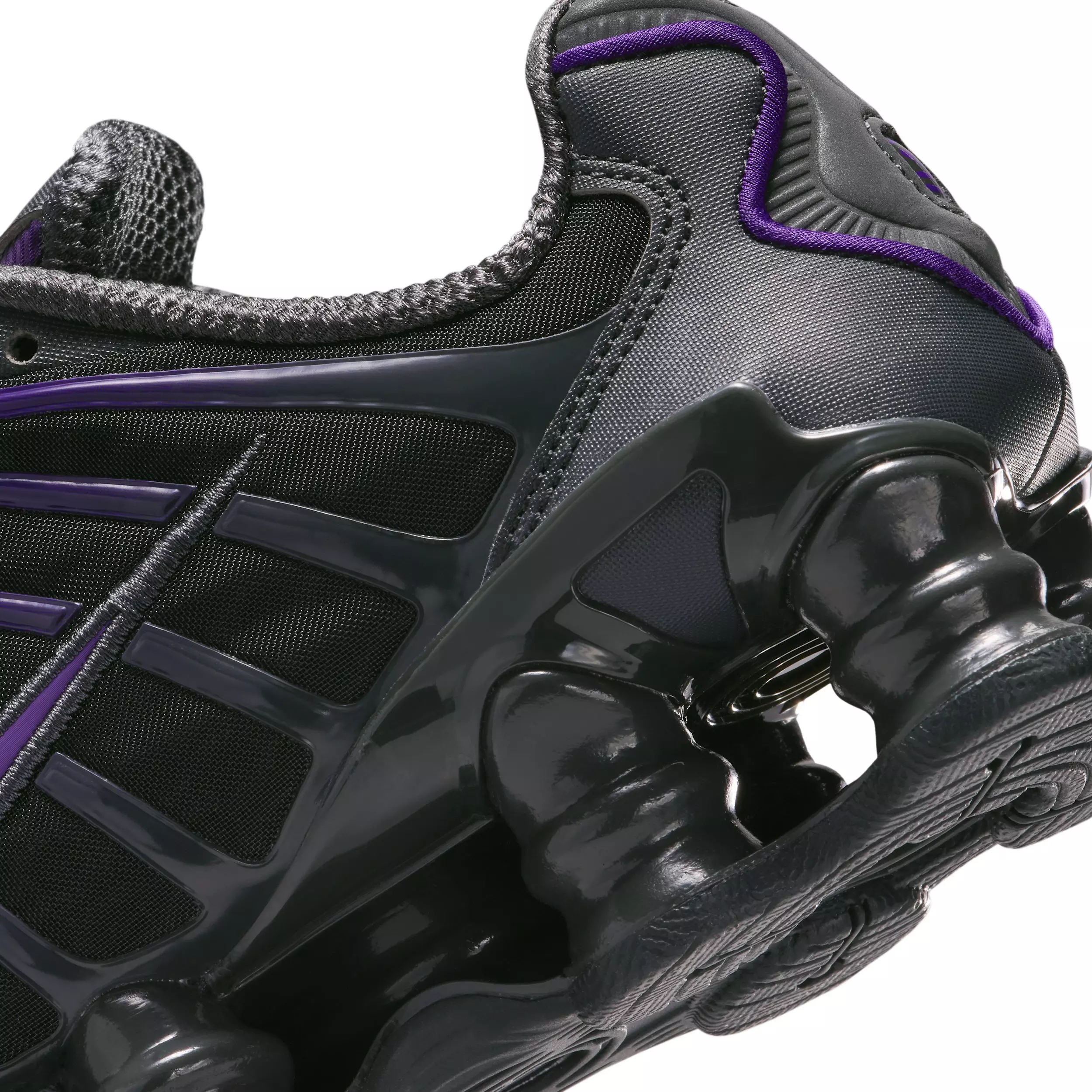 Nike Shox TL "Dark Smoke Grey/Court Purple" Grade School Boys' Shoe - DK GREY/PURPLE