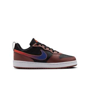 Nike Court Borough Low Recraft "Black/Red Sepia/Team Orange/Deep Night" Grade School Boys' Shoe