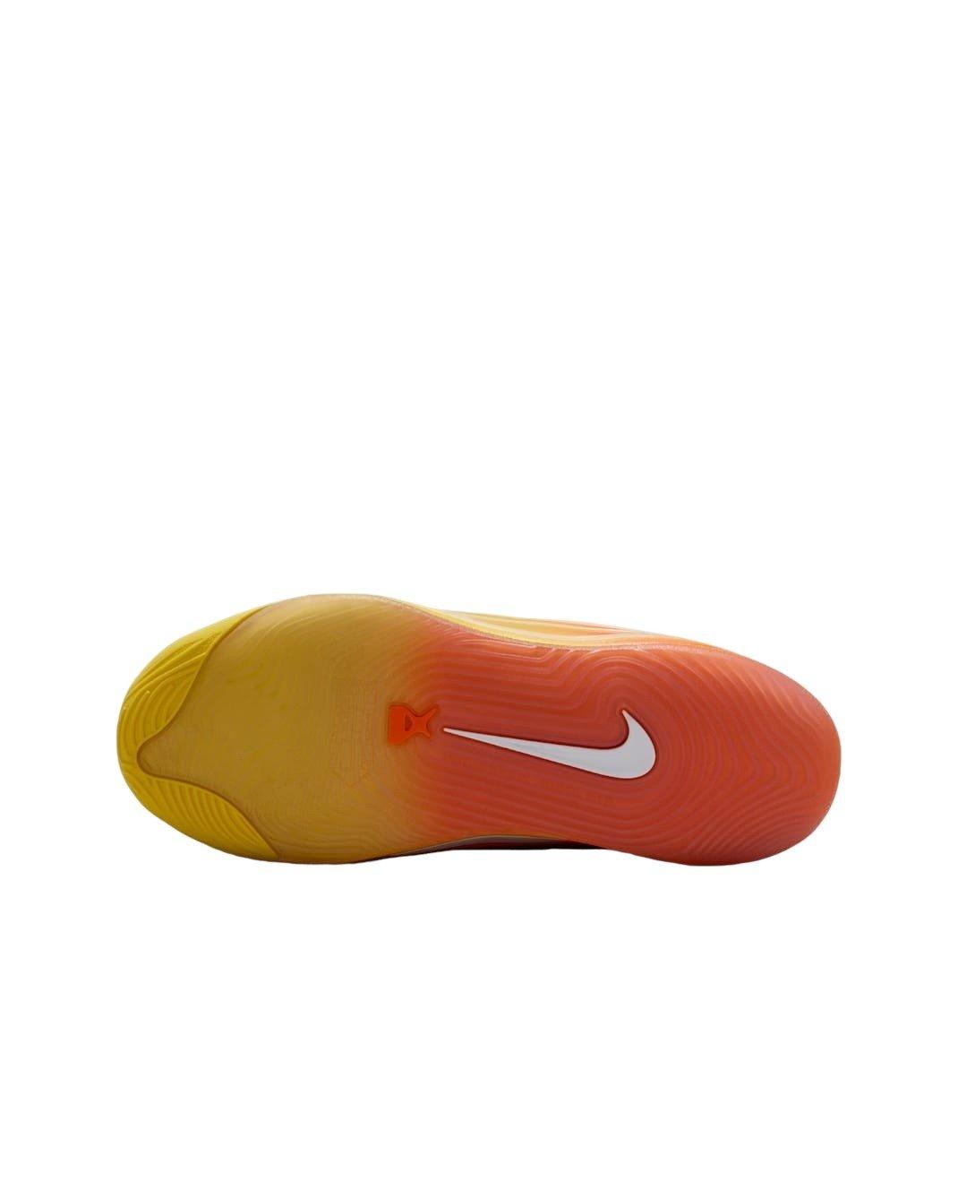 Nike A'One SE Grade School Boys' "White/Chrome Yellow/Safety Orange" Basketball Shoe