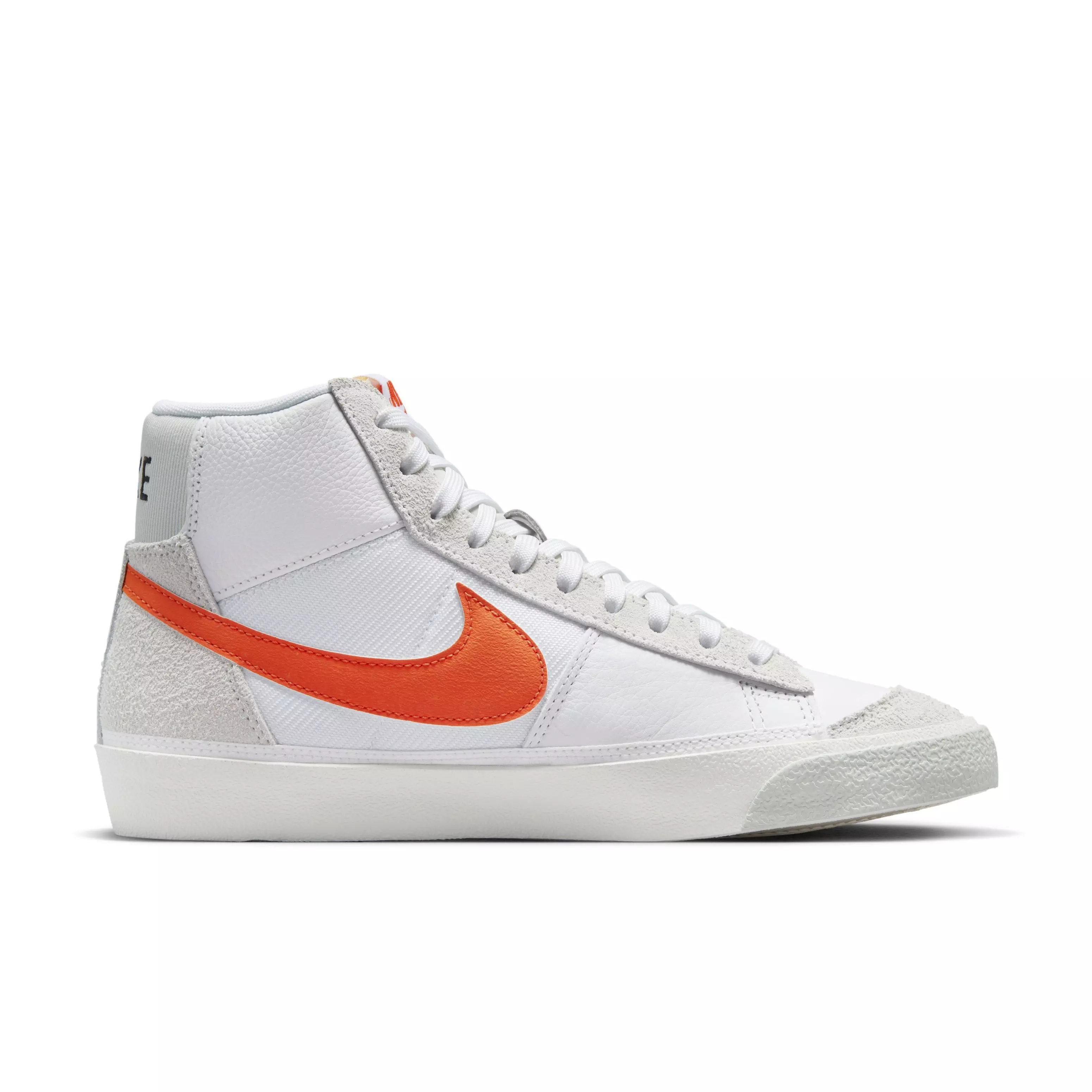 Nike Blazer Mid Pro Club "White/Safety Orange/Sail/Light Silver" Men's Shoe - WHITE/ORANGE/SAIL/LT SILVER
