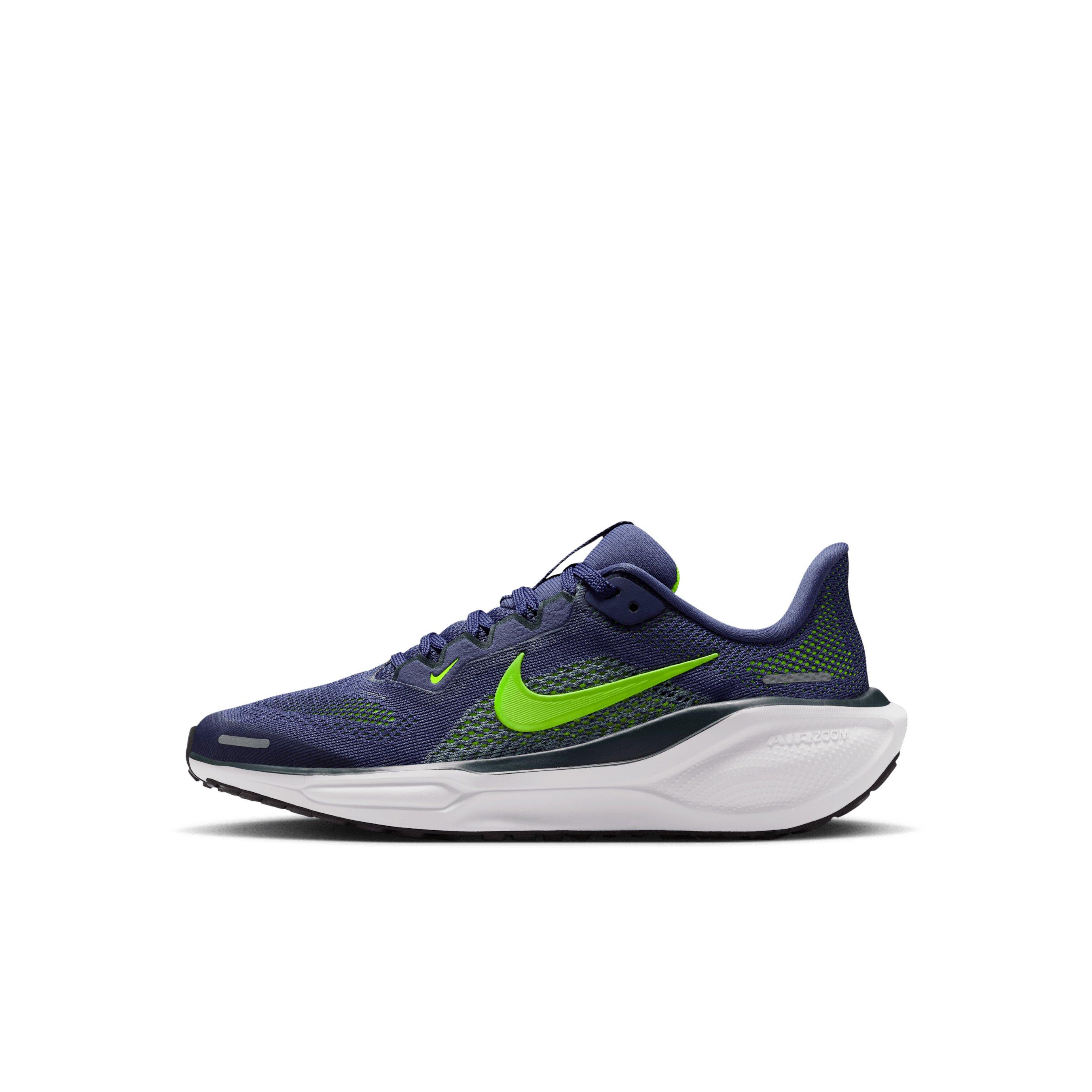 Nike Pegasus 41 Preschool Boys' "Sanded Purple/Seaweed/Cannon/Volt" Running Shoe