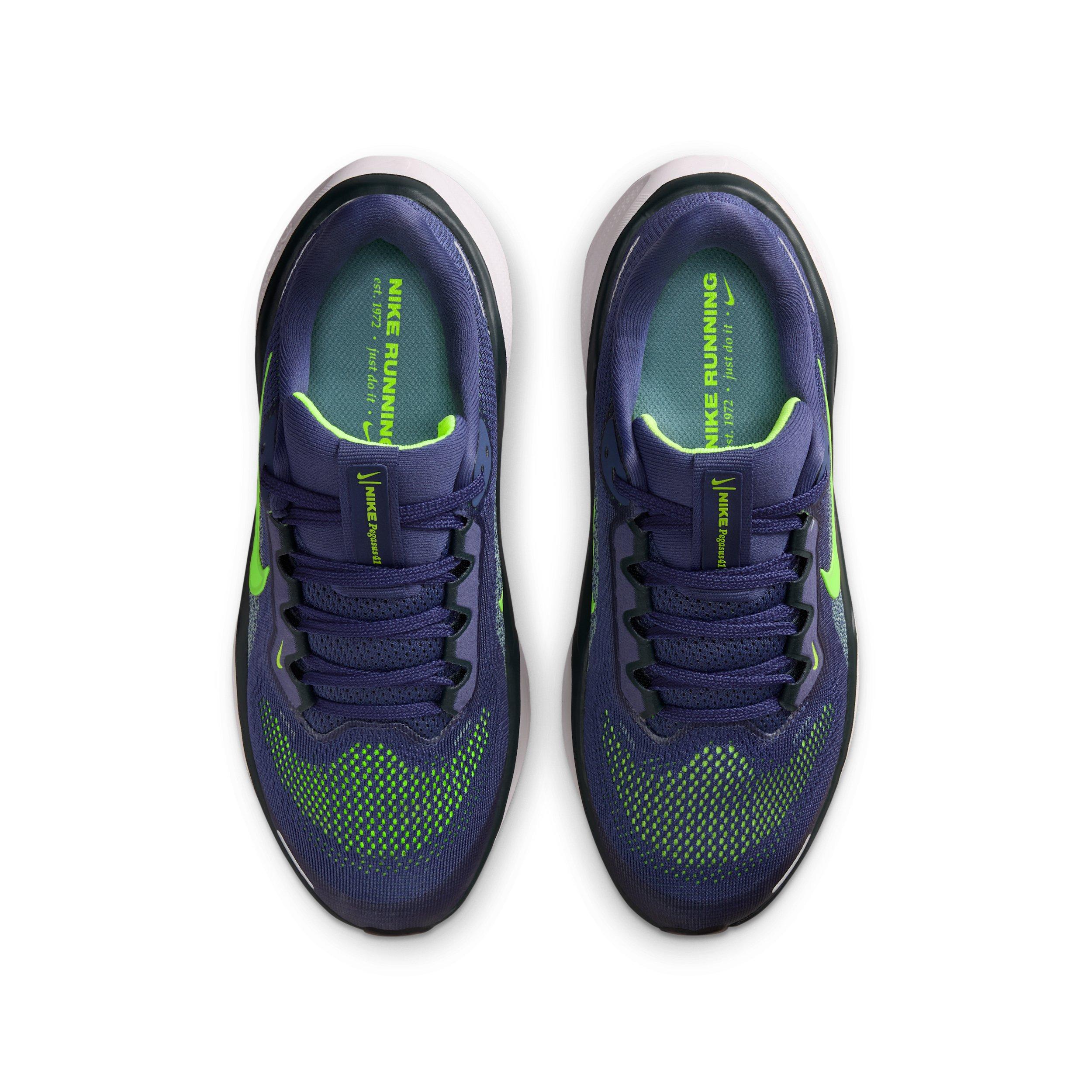 Nike Pegasus 41 Preschool Boys' "Sanded Purple/Seaweed/Cannon/Volt" Running Shoe