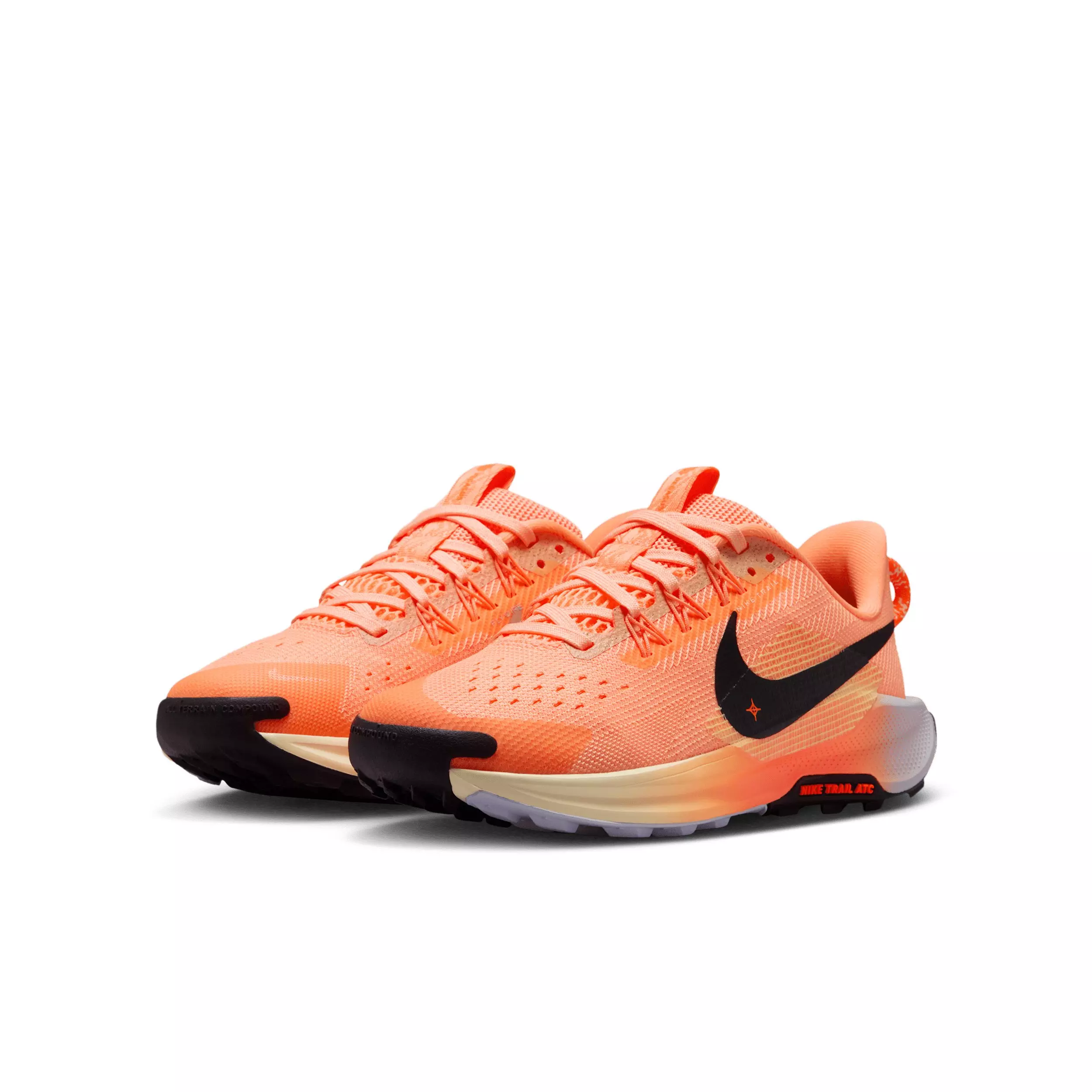 Nike Pegasus Trail 5 "Orange Pulse/Ghost/Alabaster/Black" Preschool Boys' Trail Running Shoe - ORANGE/GHOST/ALABASTER/BLACK