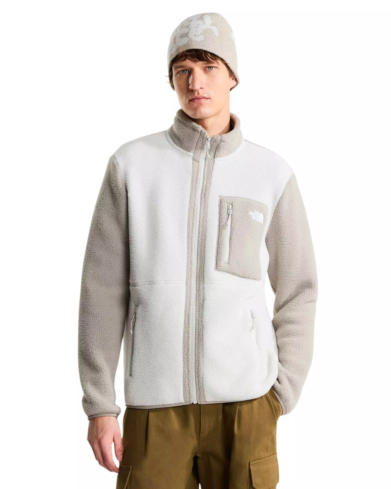 The North Face Men's Yumiori Full-Zip Fleece Jacket - Beige - BEIGE