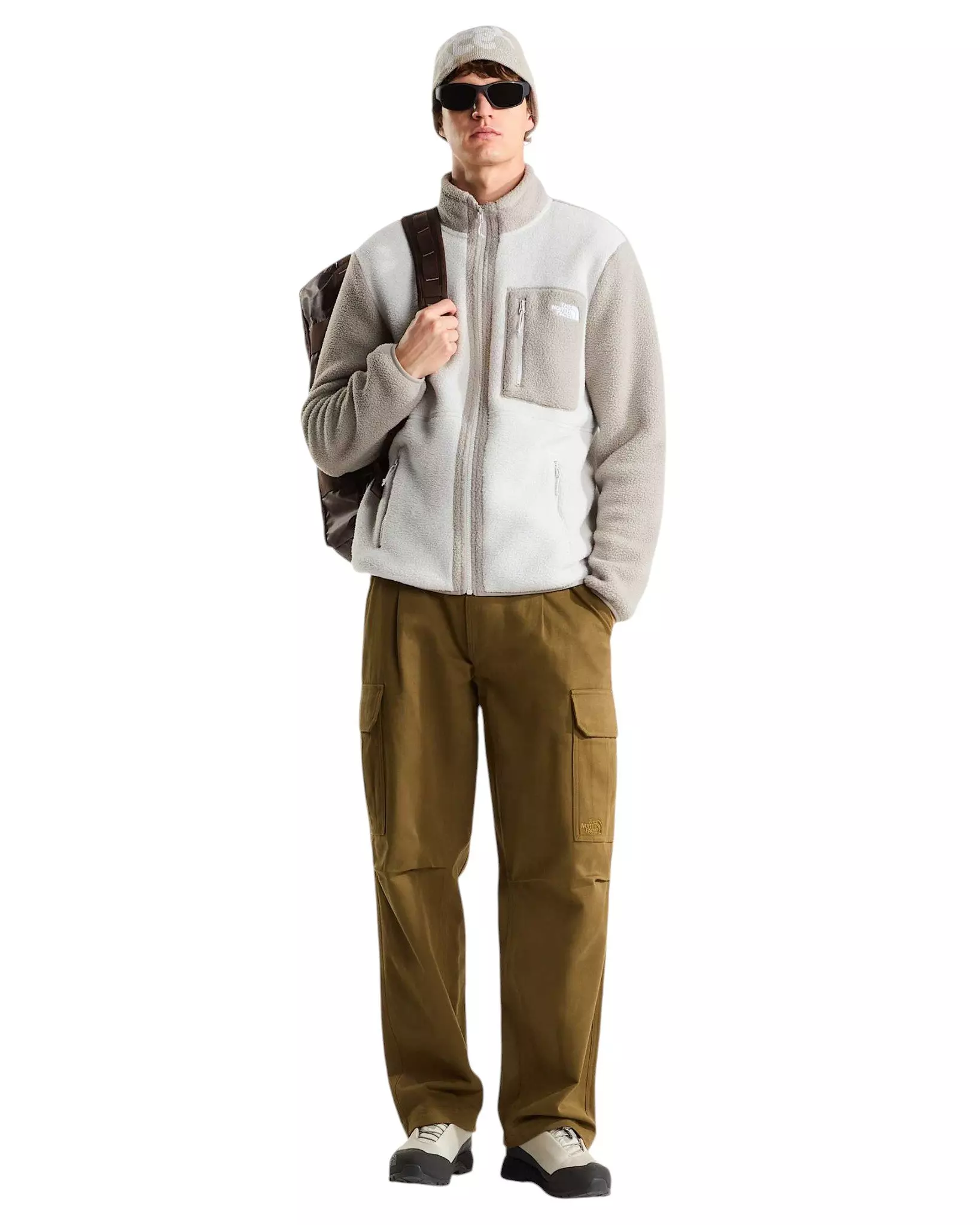 The North Face Men's Yumiori Full-Zip Fleece Jacket - Beige - BEIGE