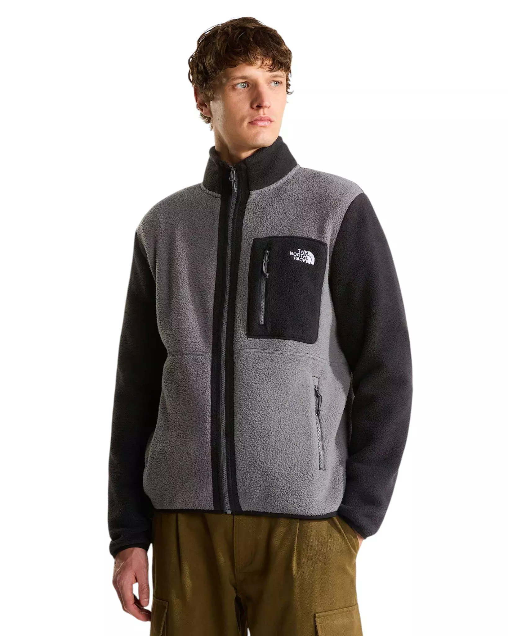 The North Face Men's Yumiori Full-Zip Fleece Jacket - Grey - GREY