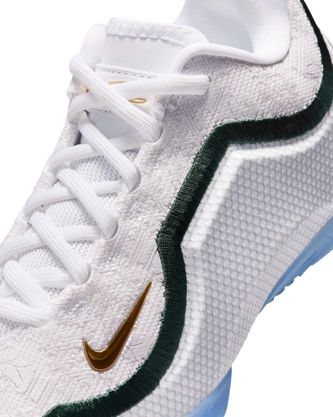 Nike LeBron XXIII 'From This Point Forward "White/Grey/Green" Preschool Boys' Basketball Shoe - WHITE/GREY/GREEN Thumbnail View 6