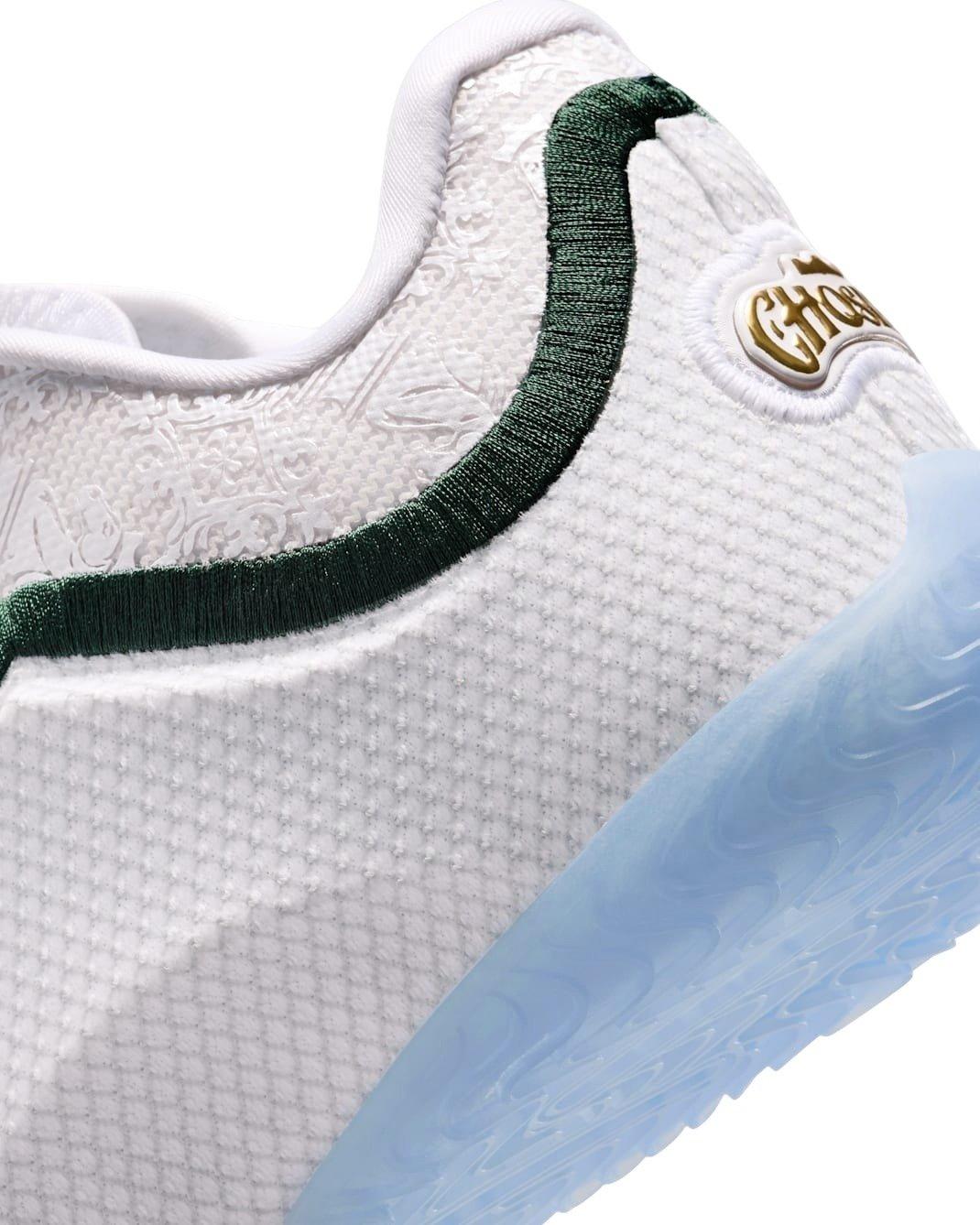 Nike LeBron XXIII 'From This Point Forward "White/Grey/Green" Preschool Boys' Basketball Shoe - WHITE/GREY/GREEN Thumbnail View 7