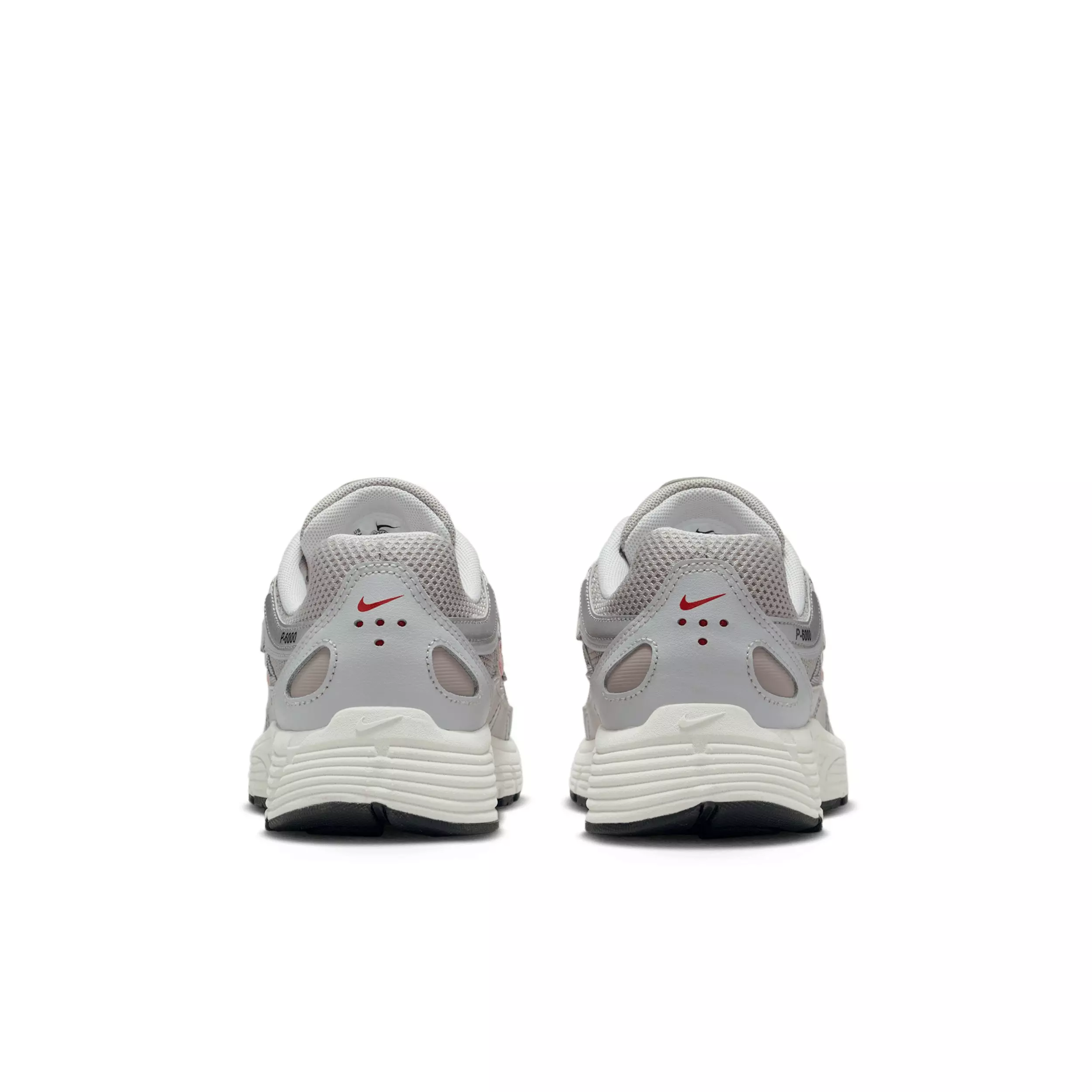 Nike P-6000 "College Grey/Vast Grey/Phantom/Fire Red" Preschool Boys' Shoe - GREY/GREY/PHANTOM/RED