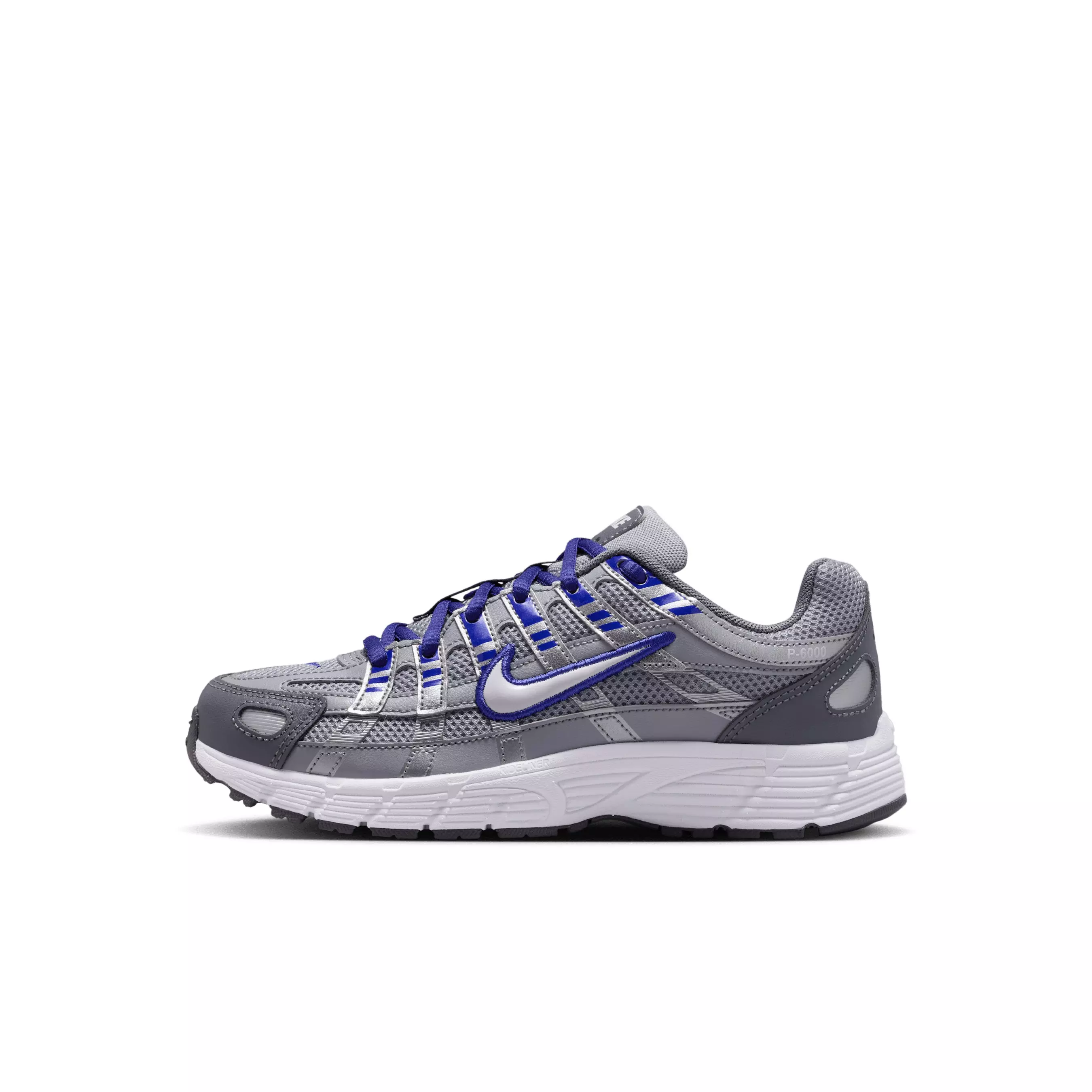 Nike P-6000 "Wolf Grey/Deep Night/Metallic Silver/White" Preschool Boys' Shoe - GREY/NIGHT/SILVER/WHITE