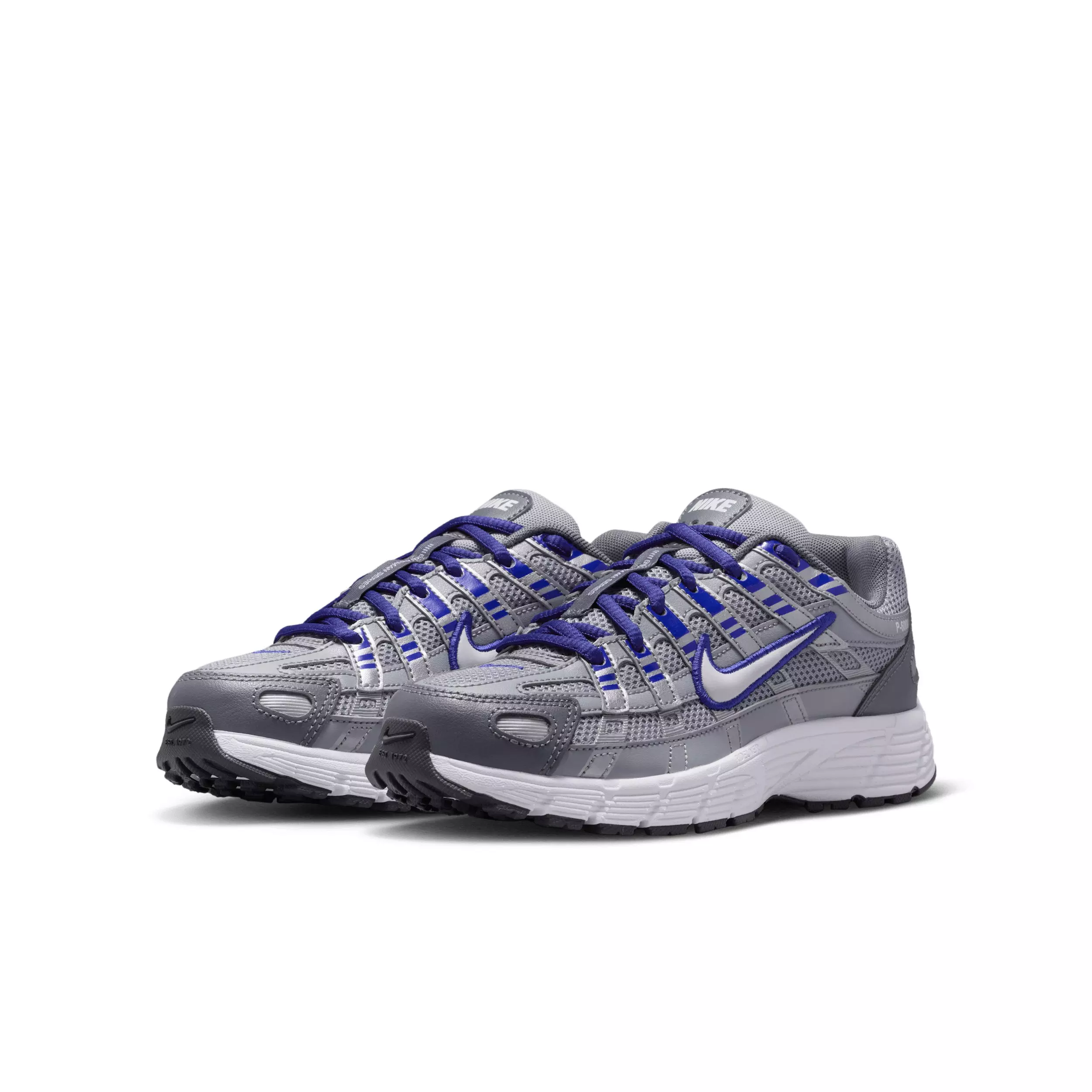 Nike P-6000 "Wolf Grey/Deep Night/Metallic Silver/White" Preschool Boys' Shoe - GREY/NIGHT/SILVER/WHITE