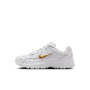 Nike P-6000 "White/Pure Platinum/Metallic Gold" Preschool Girls' Shoe