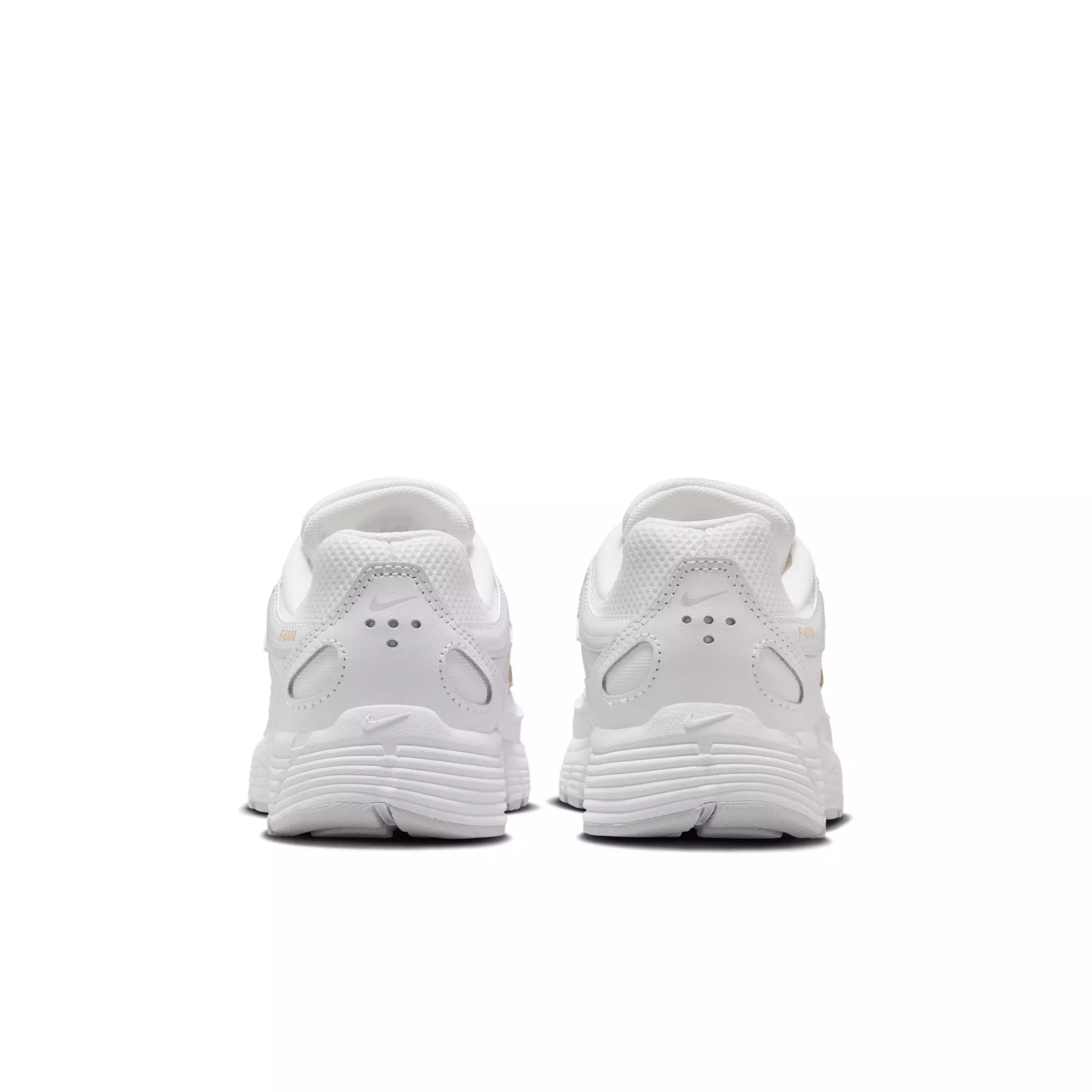 Nike P-6000 "White/Pure Platinum/Metallic Gold" Preschool Girls' Shoe - WHITE/PLATINUM/GOLD