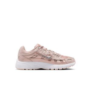 Nike P-6000 "Silt Red/Light Soft Pink/Particle Pink/Metallic Silver" Preschool Girls' Shoe