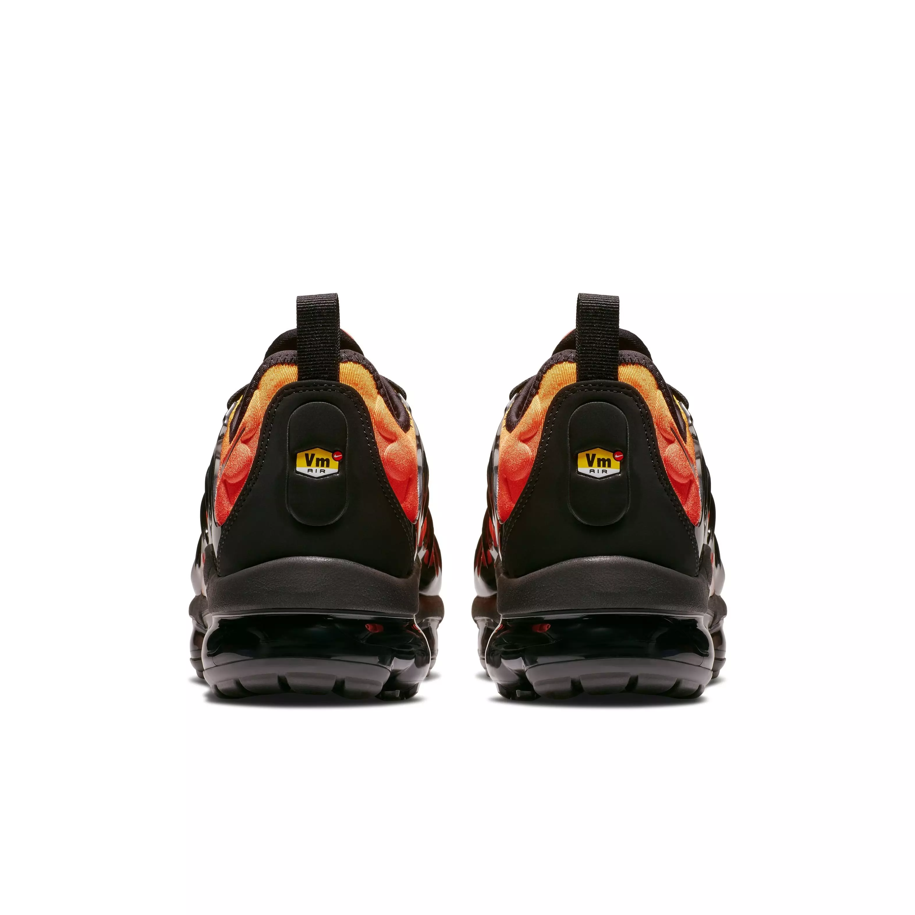 Nike Air VaporMax Plus "Black/Black/Total Orange/Total Crimson" Men's Shoe - BLACK/BLACK/ORANGE/CRIMSON