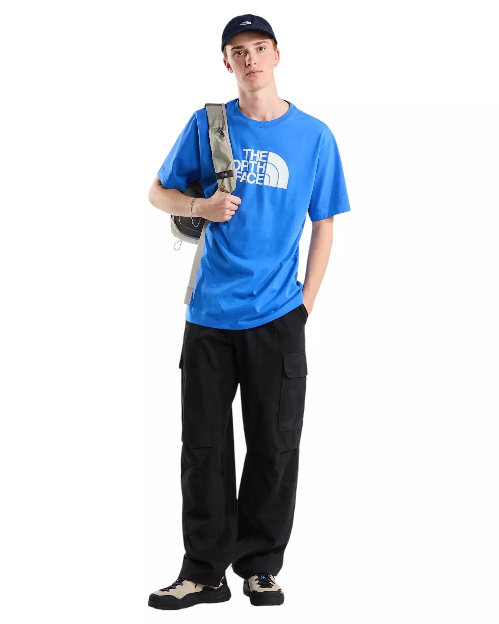 The North Face Men's Evolution Half Dome Regular T-Shirt - Blue - BLUE
