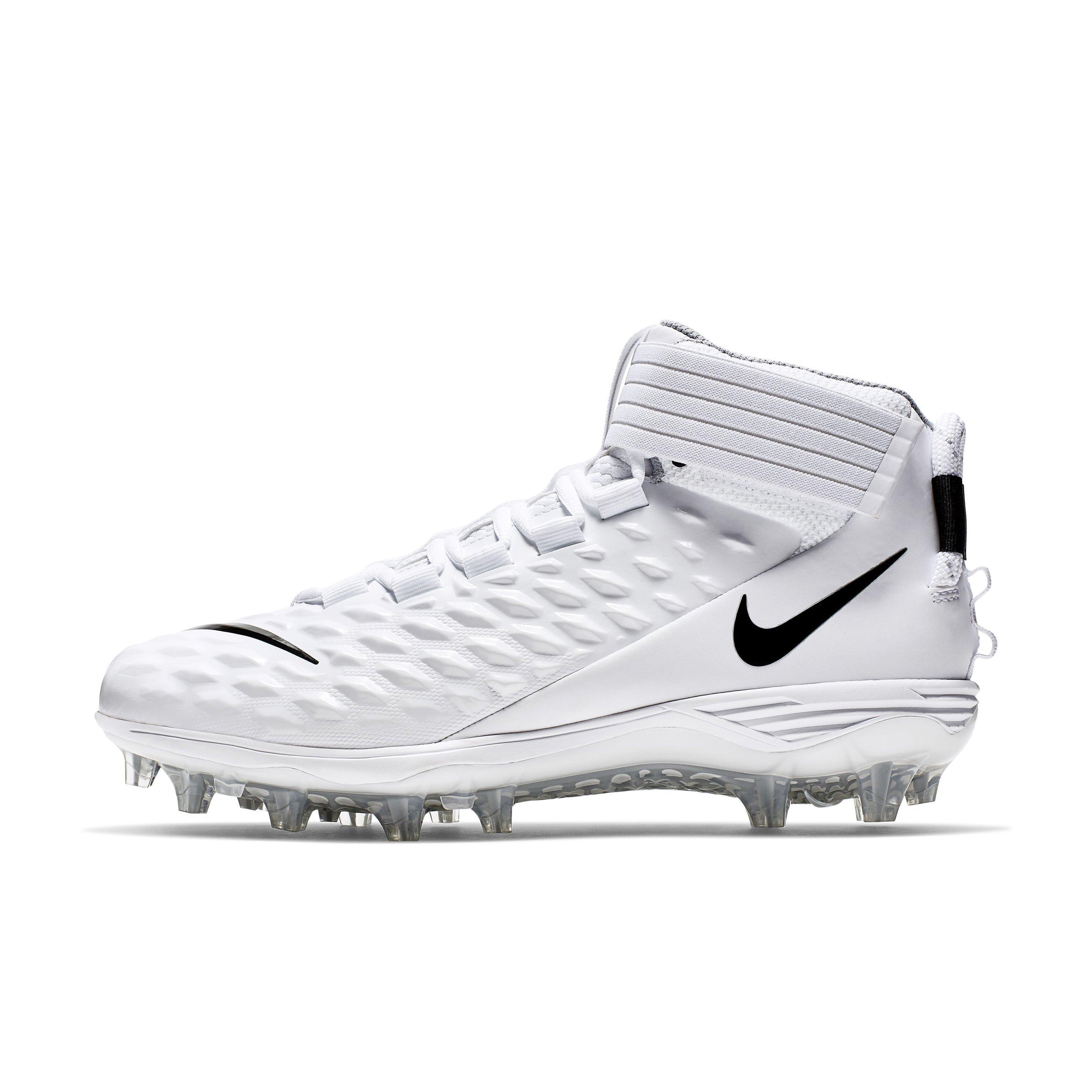 Nike Force Savage Pro 2 "White/Black/Wolf Grey" Men's Football Cleat - WHITE/BLACK/GREY Thumbnail View 2
