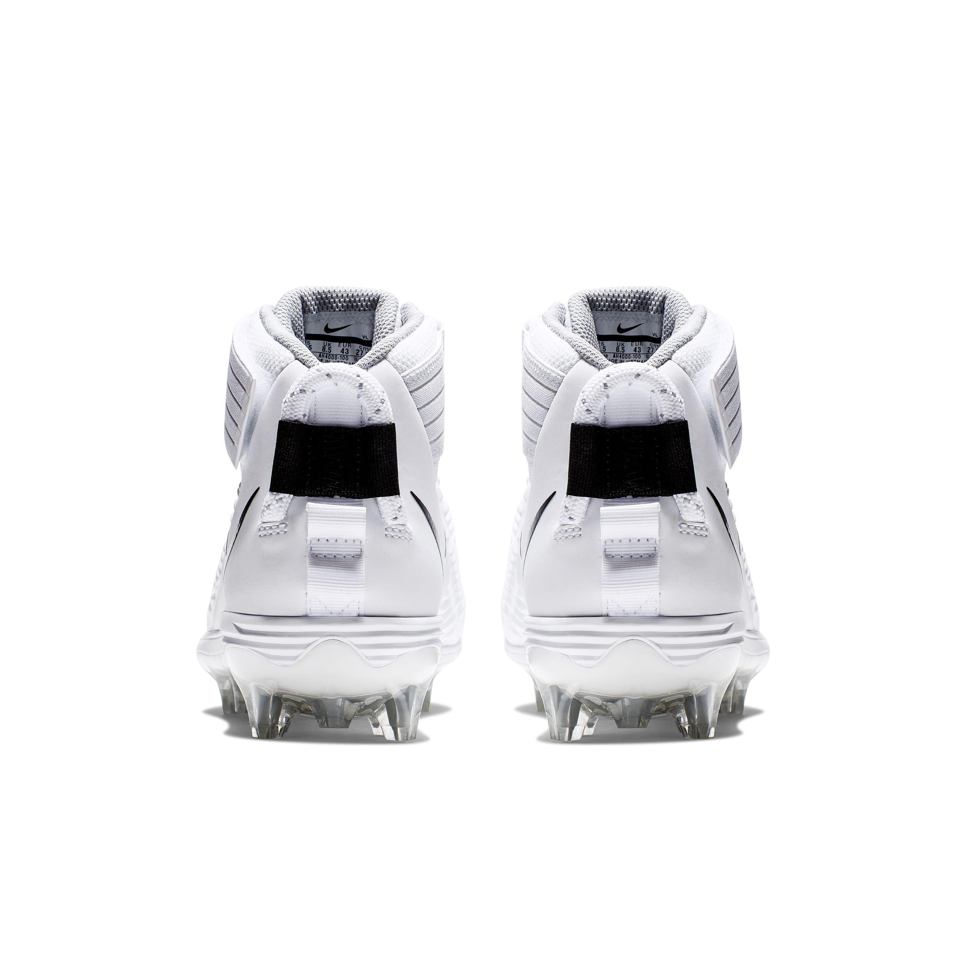 Nike Force Savage Pro 2 "White/Black/Wolf Grey" Men's Football Cleat - WHITE/BLACK/GREY Thumbnail View 5