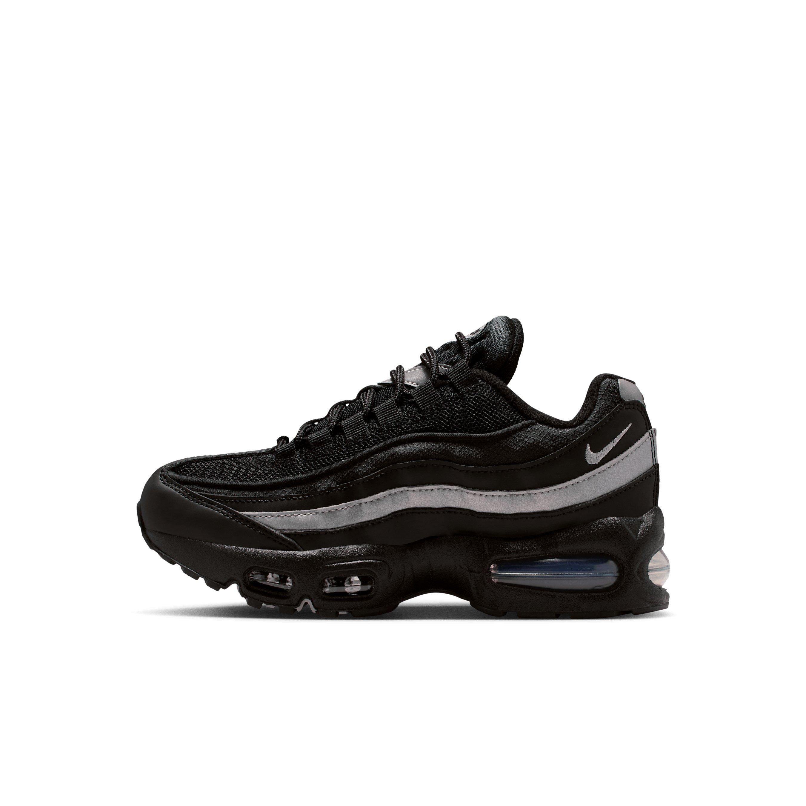 Nike Air Max 95 Preschool Boys' "Black/Black/White/Metallic Silver" Shoe