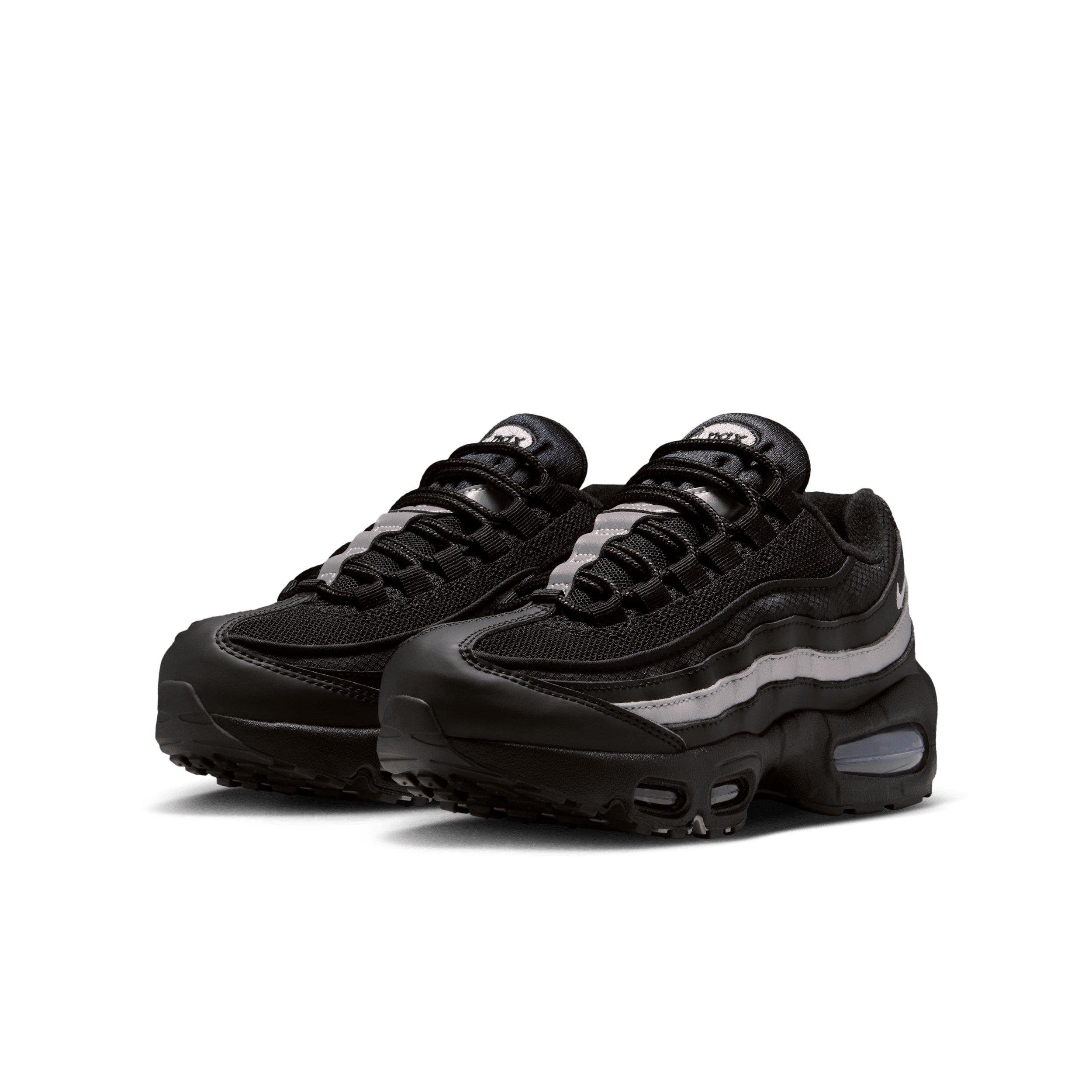 Nike Air Max 95 Preschool Boys' "Black/Black/White/Metallic Silver" Shoe