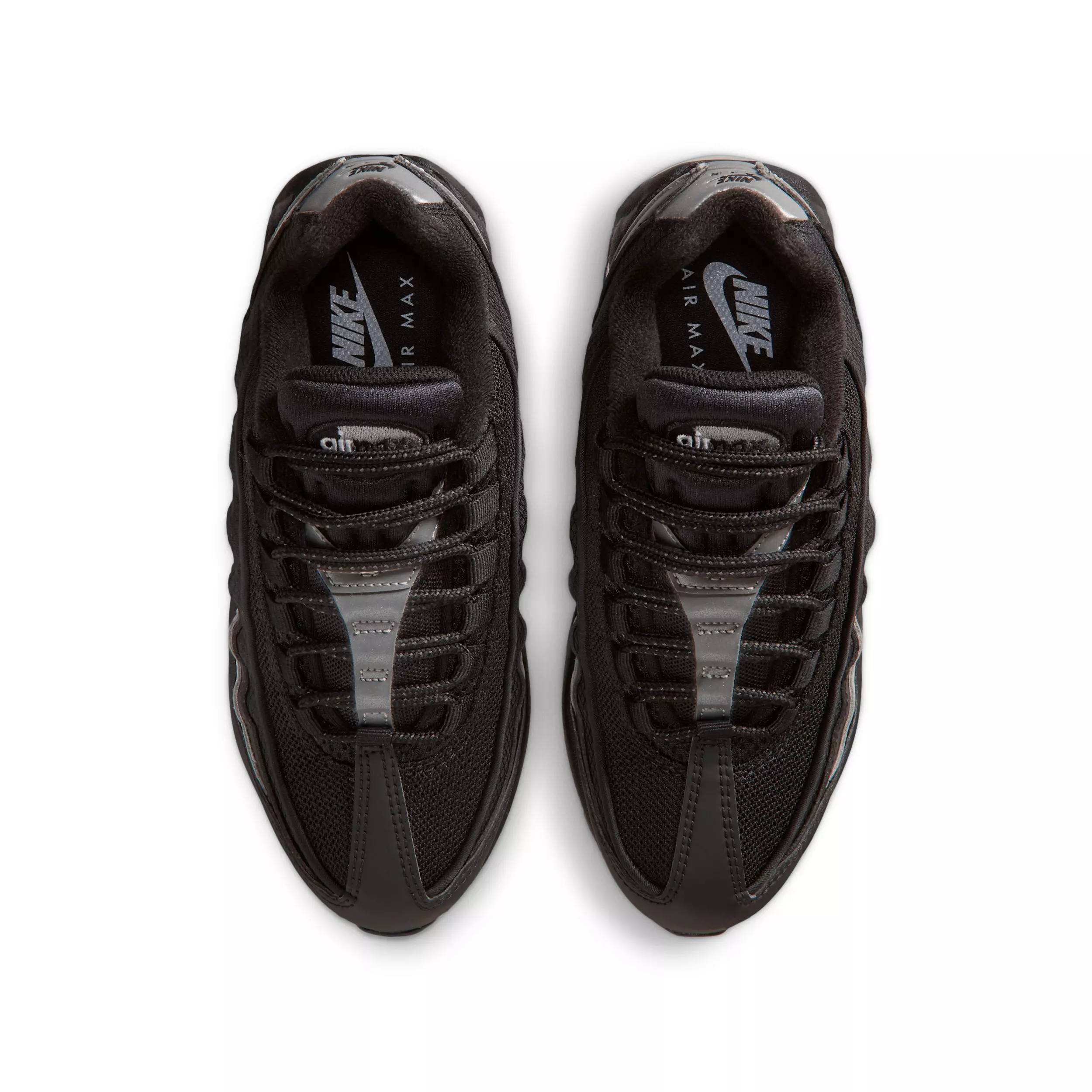 Nike Air Max 95 "Black/Black/White/Metallic Silver" Preschool Boys' Shoe - BLACK/BLACK/WHITE/SILVER