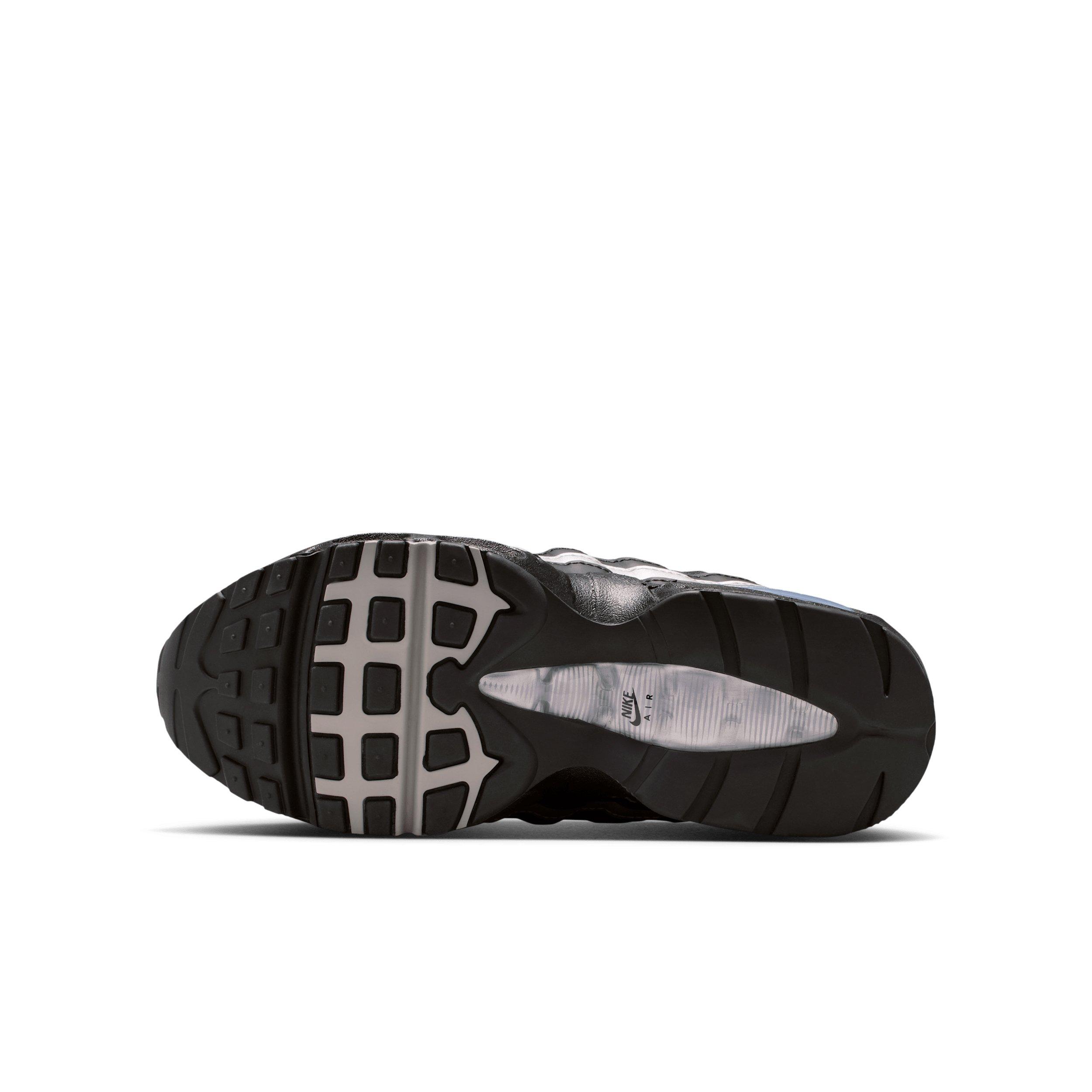 Nike Air Max 95 Preschool Boys' "Black/Black/White/Metallic Silver" Shoe