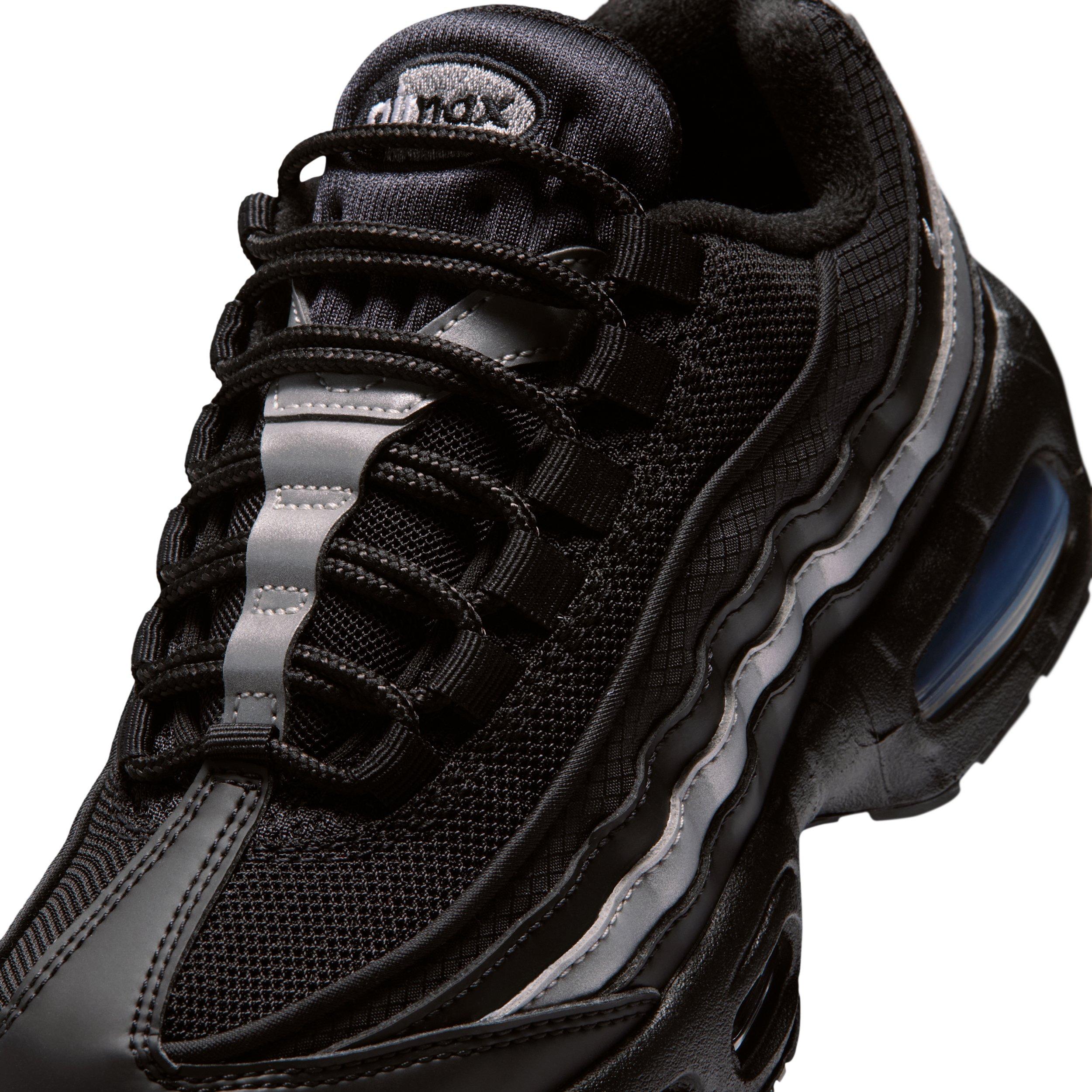 Nike Air Max 95 Preschool Boys' "Black/Black/White/Metallic Silver" Shoe
