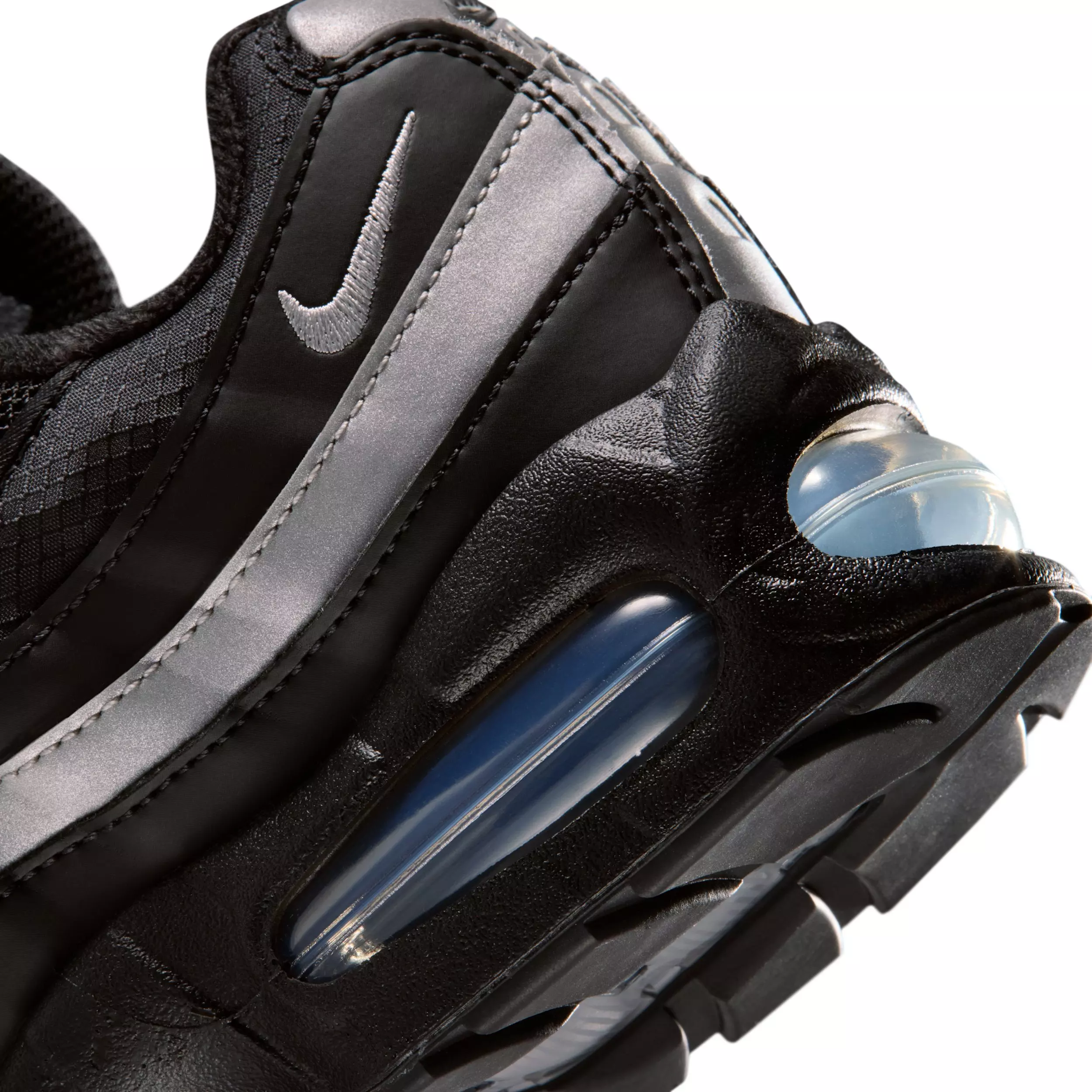 Nike Air Max 95 "Black/Black/White/Metallic Silver" Preschool Boys' Shoe - BLACK/BLACK/WHITE/SILVER