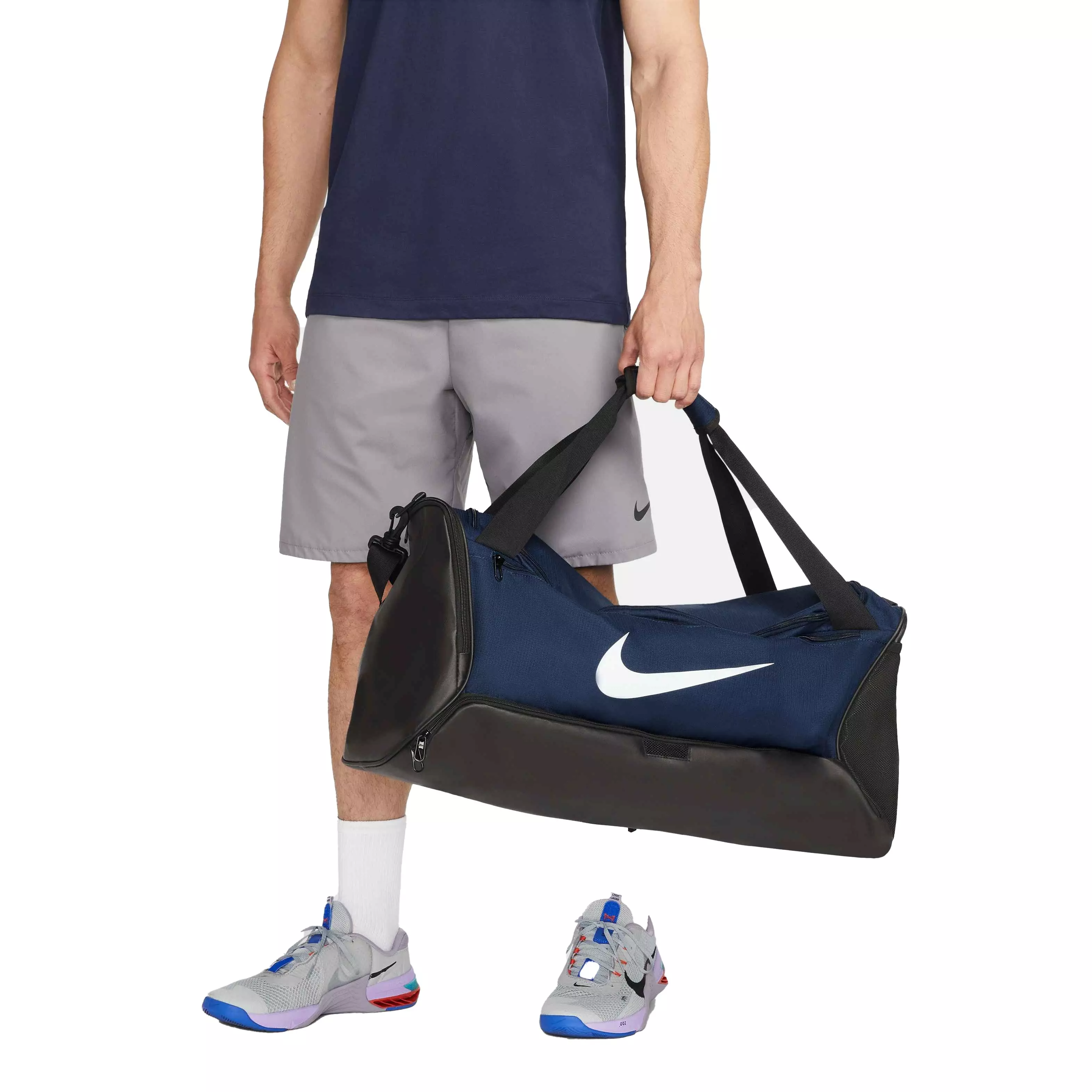 Nike Brasilla 9.5 Training Duffel Bag Medium - Navy/Black - NAVY