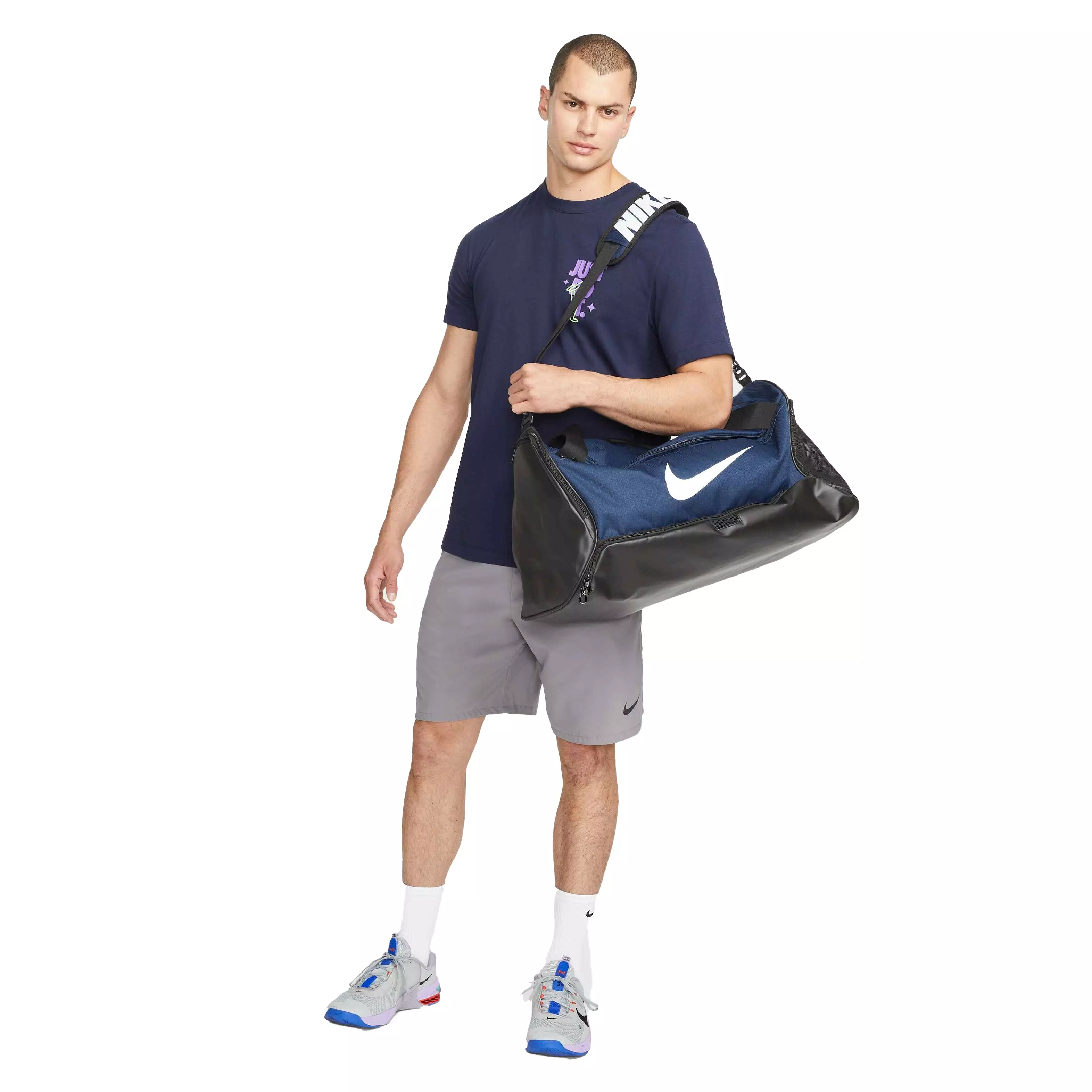 Nike Brasilla 9.5 Training Duffel Bag Medium - Navy/Black - NAVY
