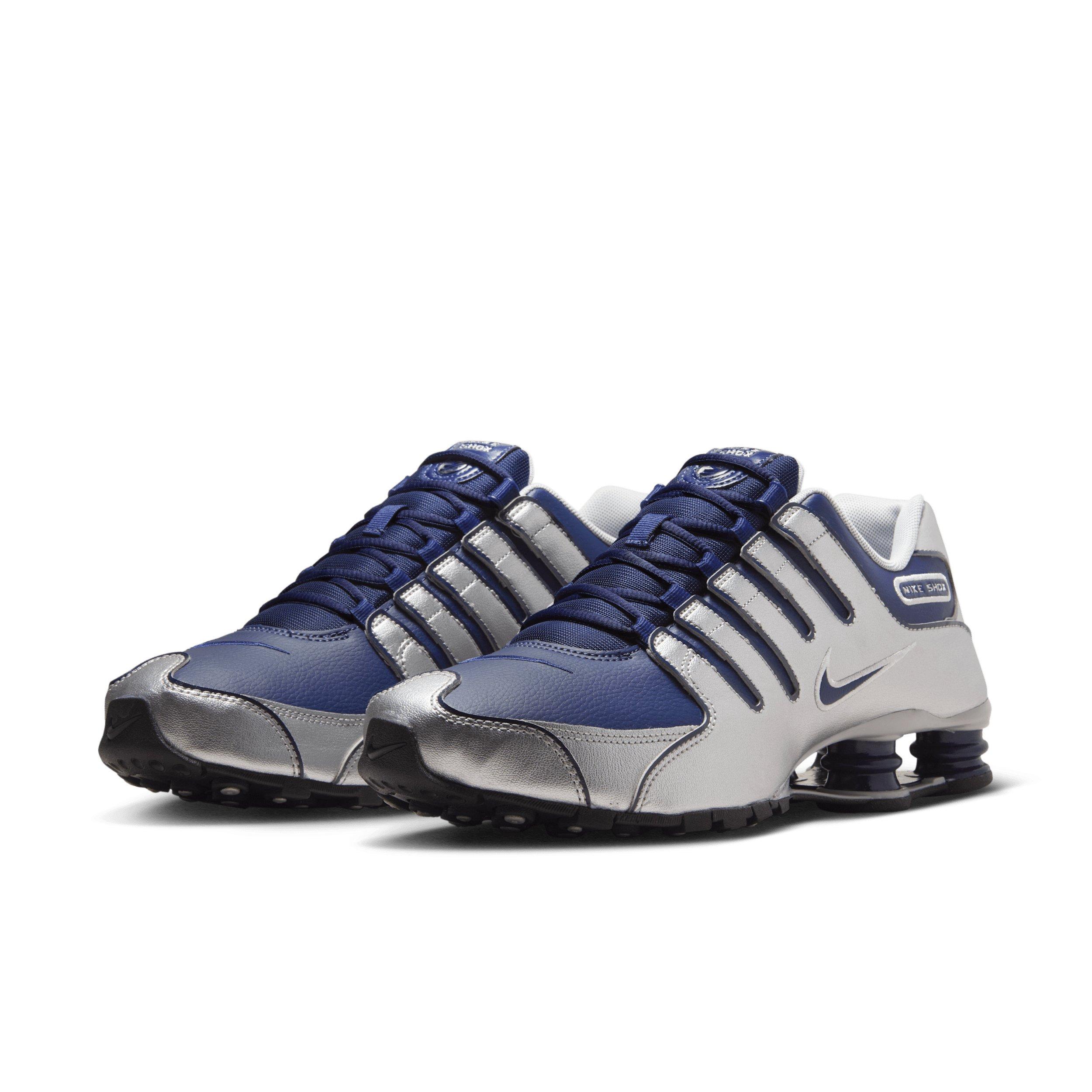 Nike Shox NZ "Midnight Navy/Metallic Silver/Black" Men's Shoe - NAVY/SILVER/BLACK Thumbnail View 3