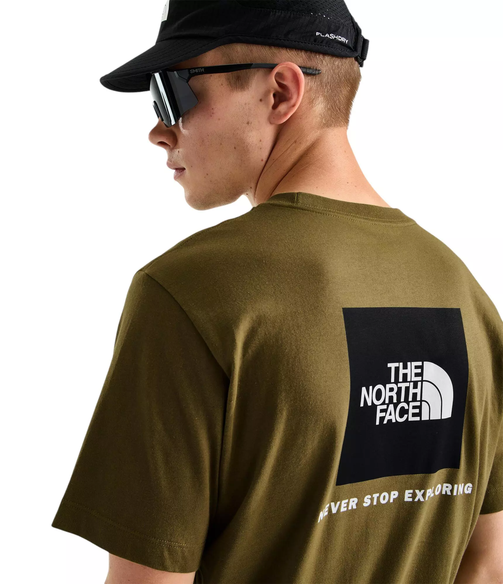 The North Face Men's Evolution Box NSE Regular Short Sleeve Tee - Brown - BROWN