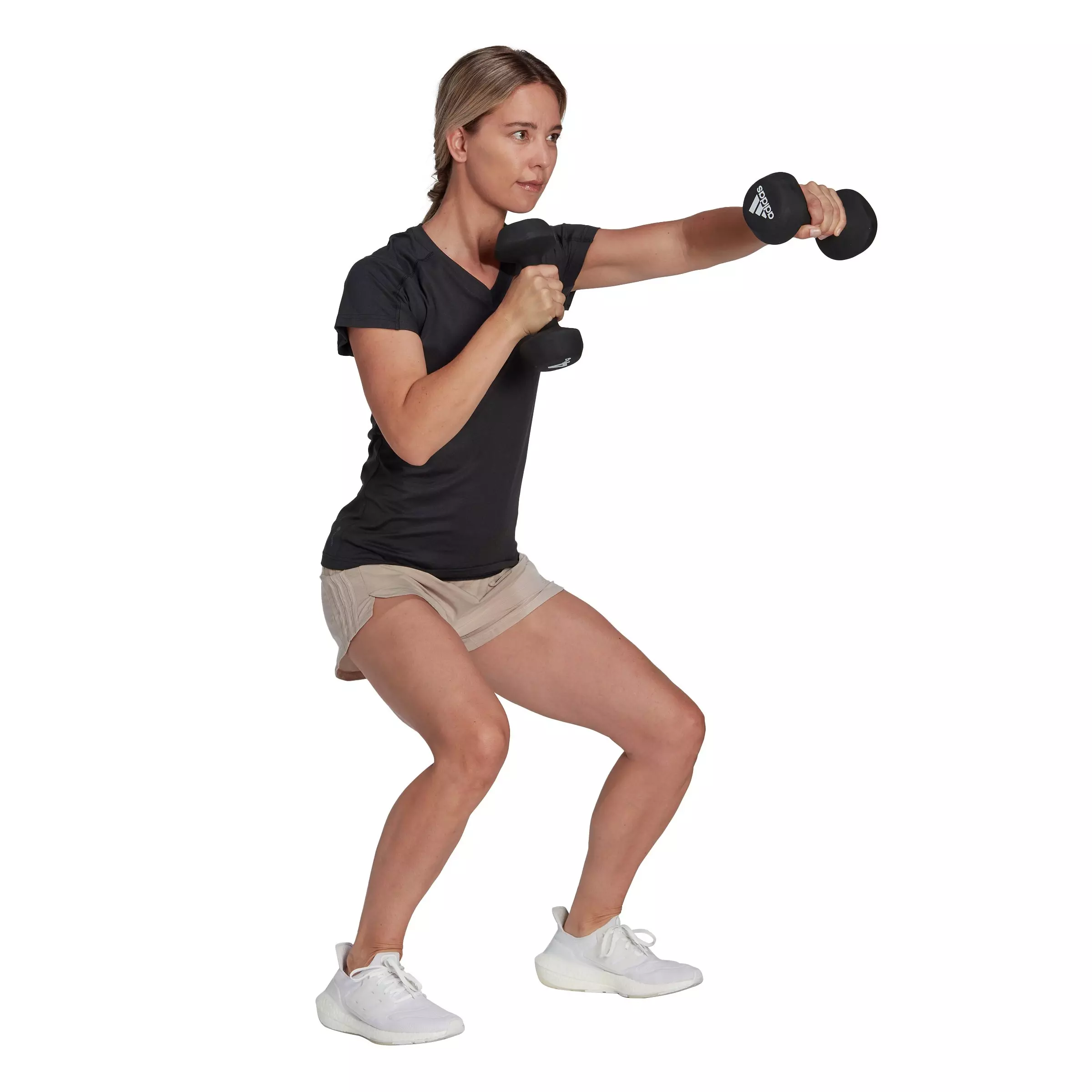 adidas Women's AEROREADY Train Essentials Minimal Branding V-Neck Tee - Black - BLACK