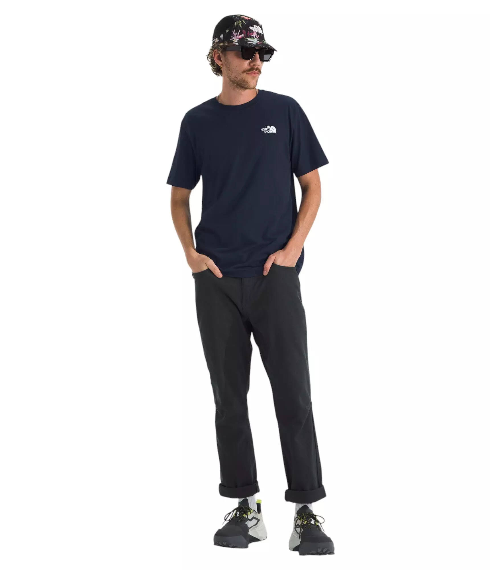 The North Face Men's Evolution Box NSE Regular Short Sleeve Tee - Dark Blue - DARK BLUE