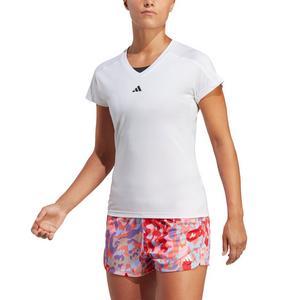 adidas Women's AEROREADY Train Essentials Minimal Branding V-Neck Tee - White
