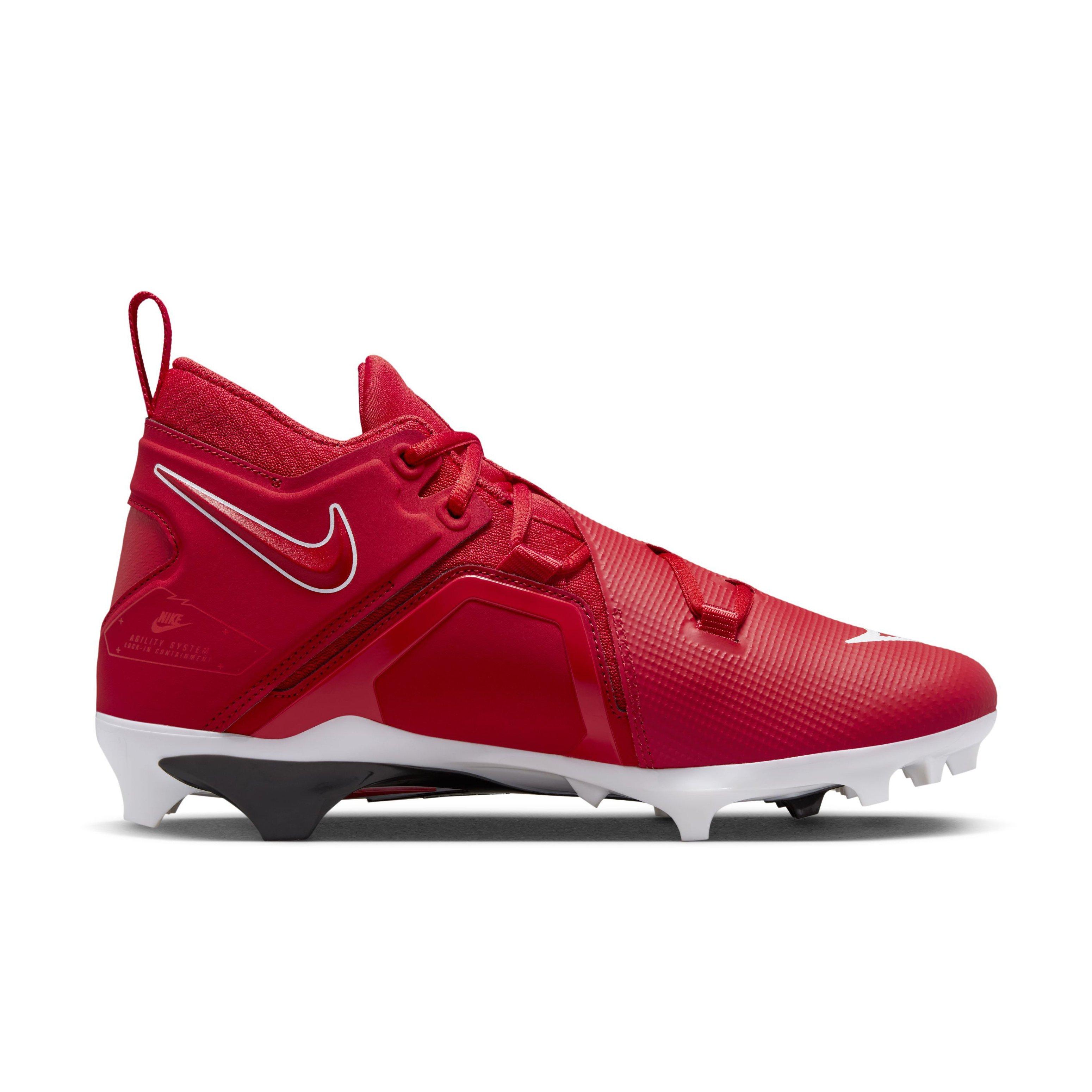 Nike Alpha Menace Pro 3 "University Red/White/Bright Crimson" Men's Football Cleat - RED/WHITE/CRIMSON Thumbnail View 1