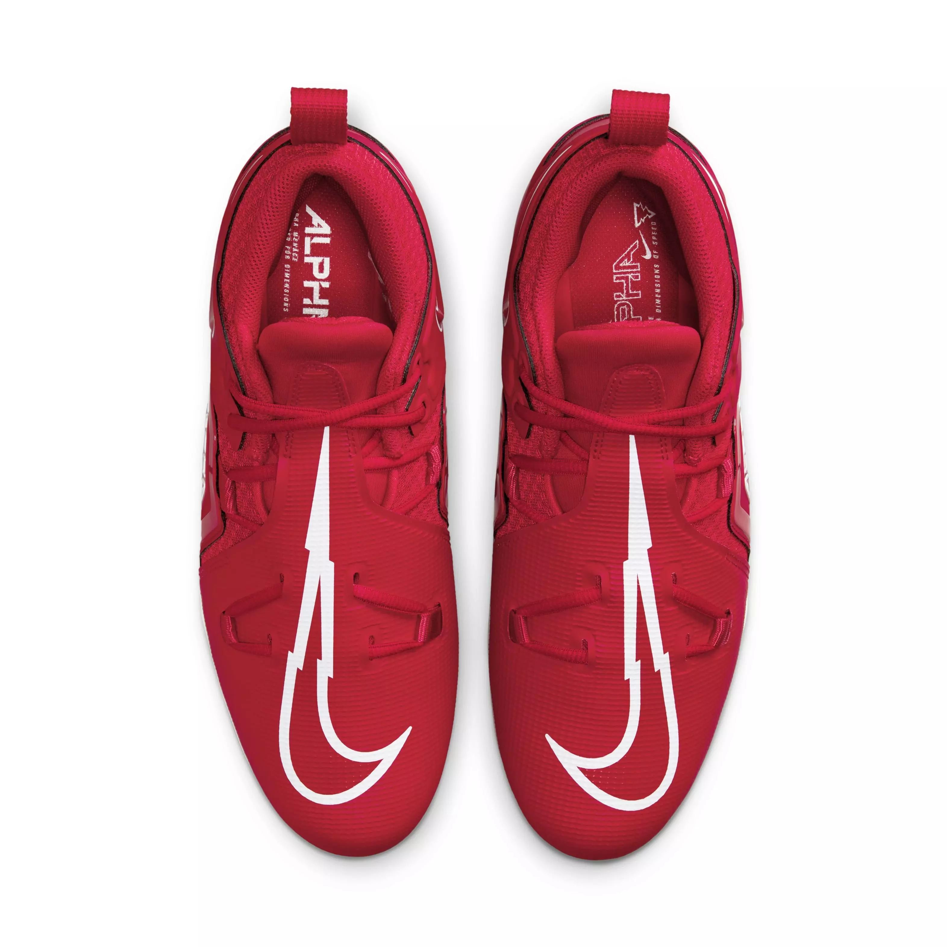 Nike Alpha Menace Pro 3 "University Red/White/Bright Crimson" Men's Football Cleat - RED/WHITE/CRIMSON