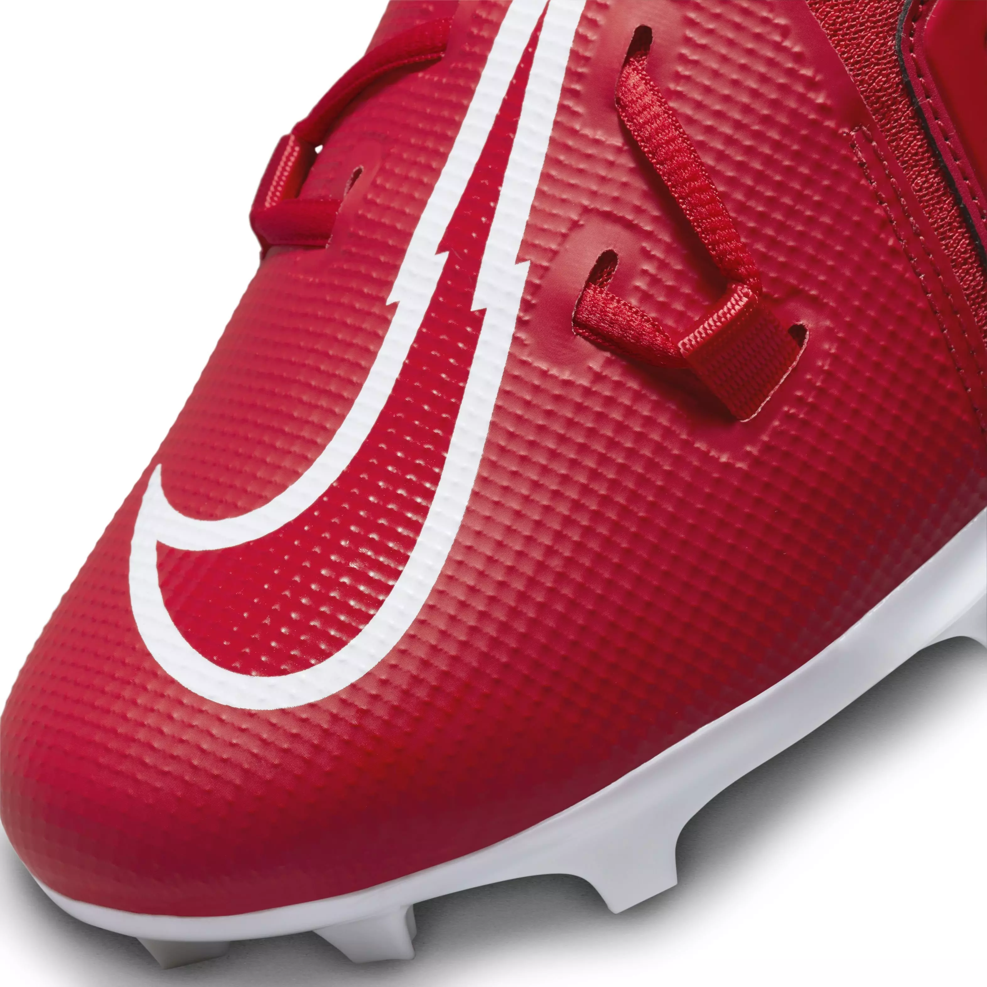 Nike Alpha Menace Pro 3 "University Red/White/Bright Crimson" Men's Football Cleat - RED/WHITE/CRIMSON